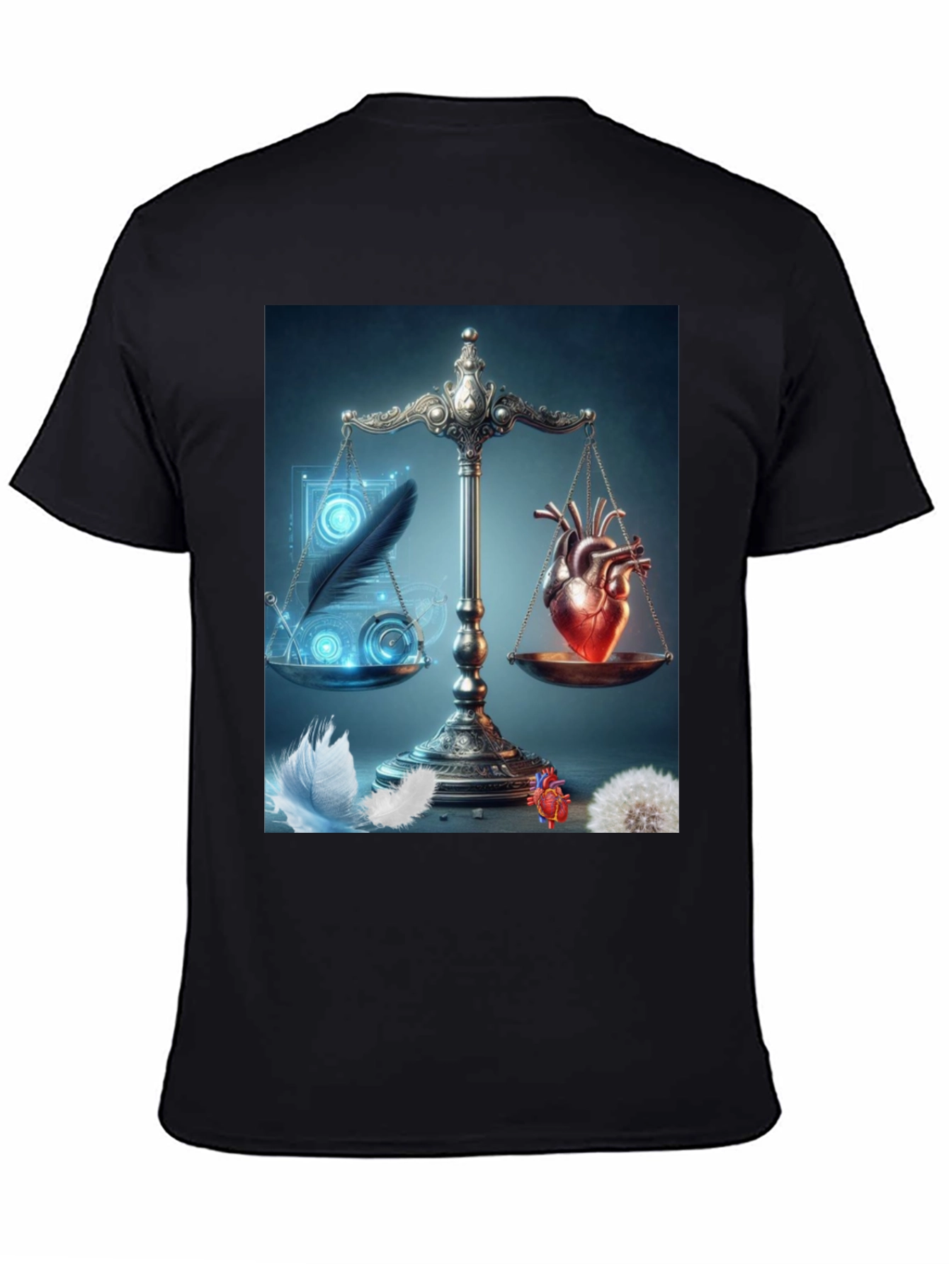 Heart & Feather Balance Graphic Tee