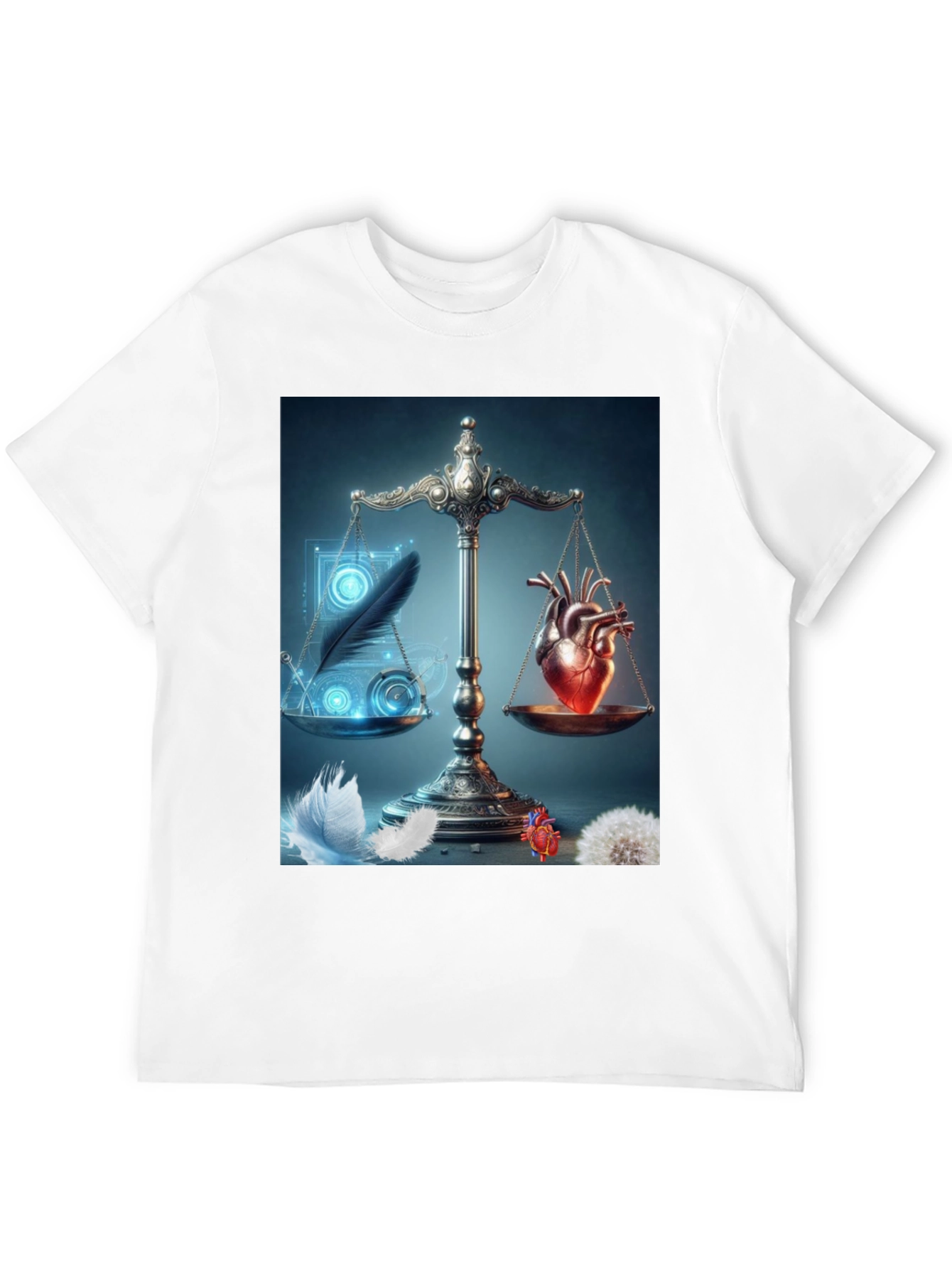 Heart & Feather Balance Graphic Tee