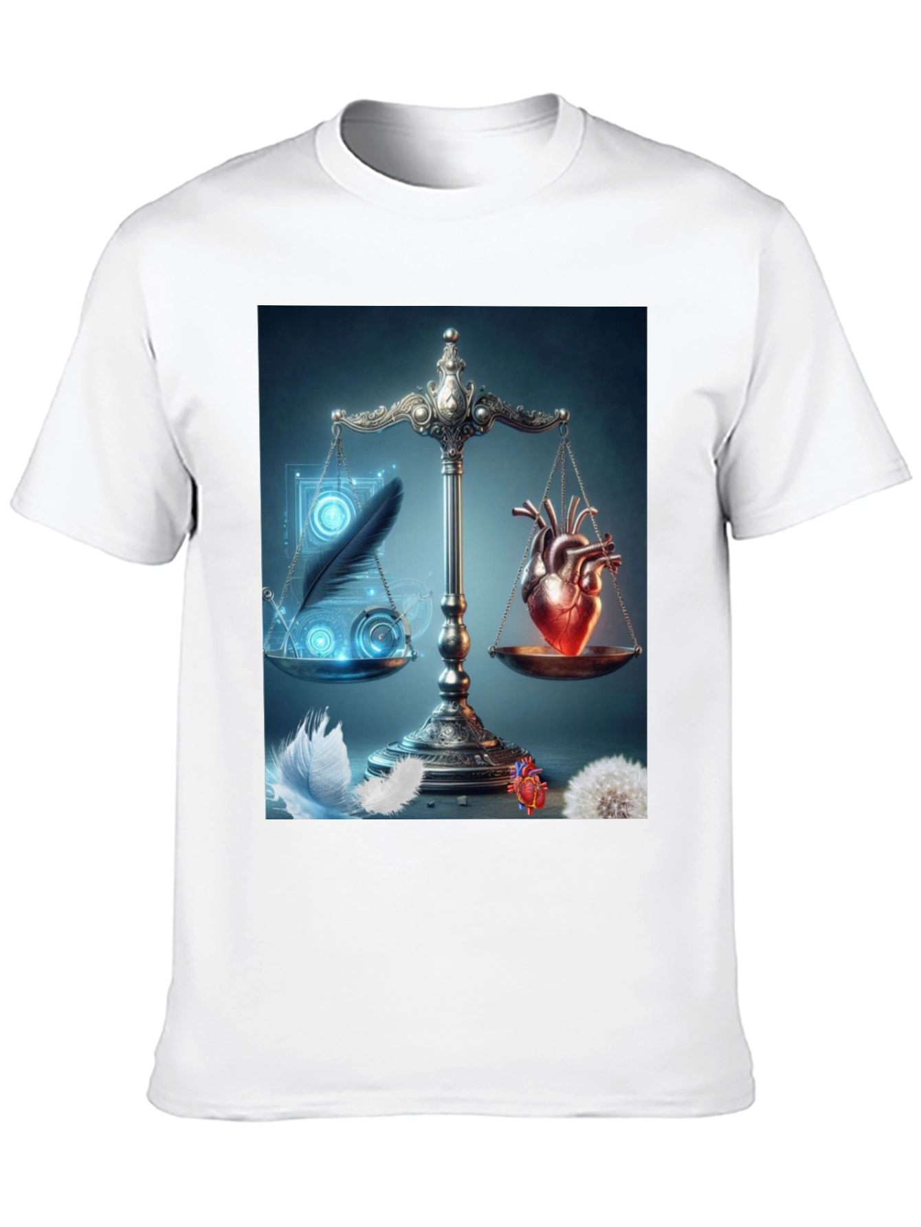 Heart & Feather Balance Graphic Tee