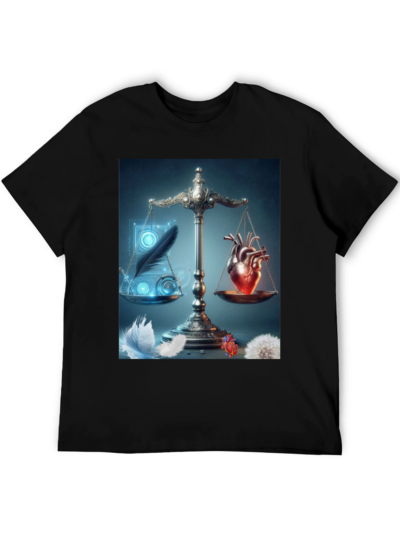 Heart & Feather Balance Graphic Tee