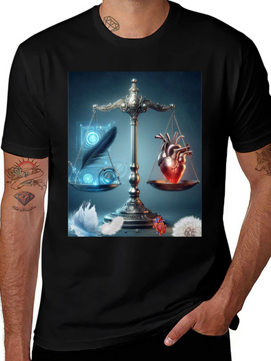 Heart & Feather Balance Graphic Tee