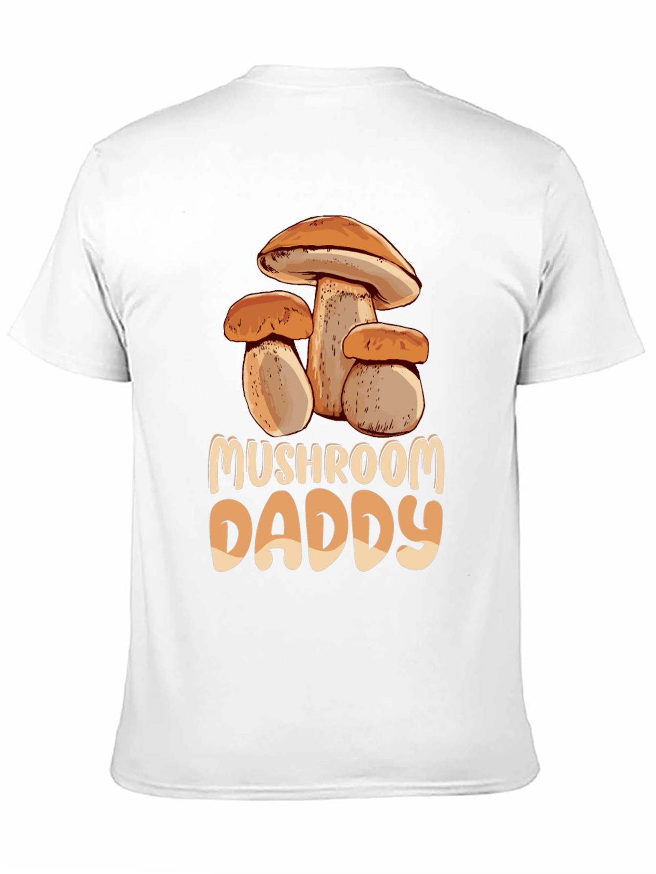 Mushroom Daddy Graphic Tee - Black Cotton T-Shirt