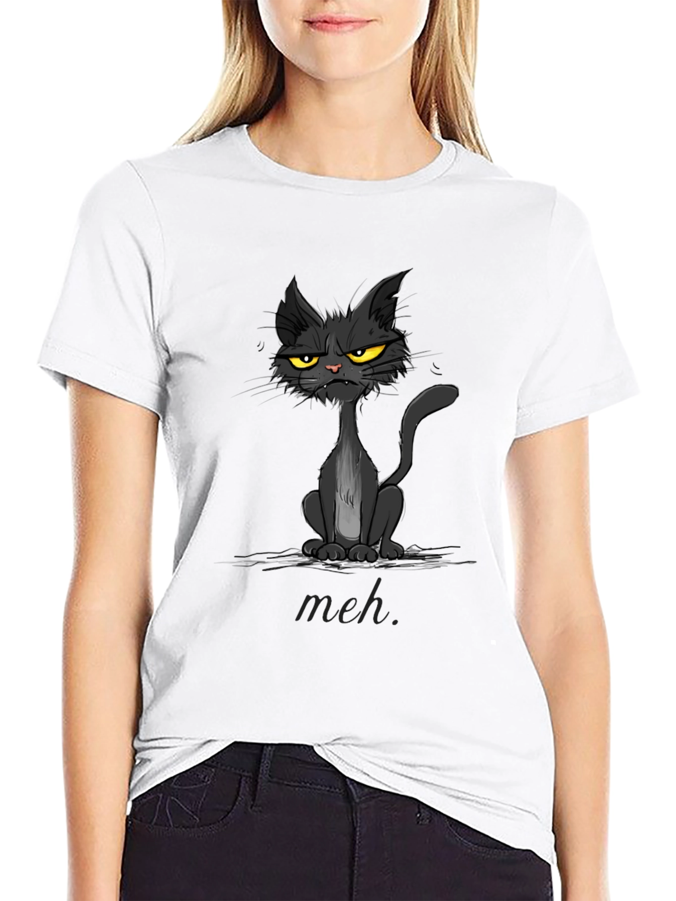 Grumpy Cat T-Shirt - Meh Attitude