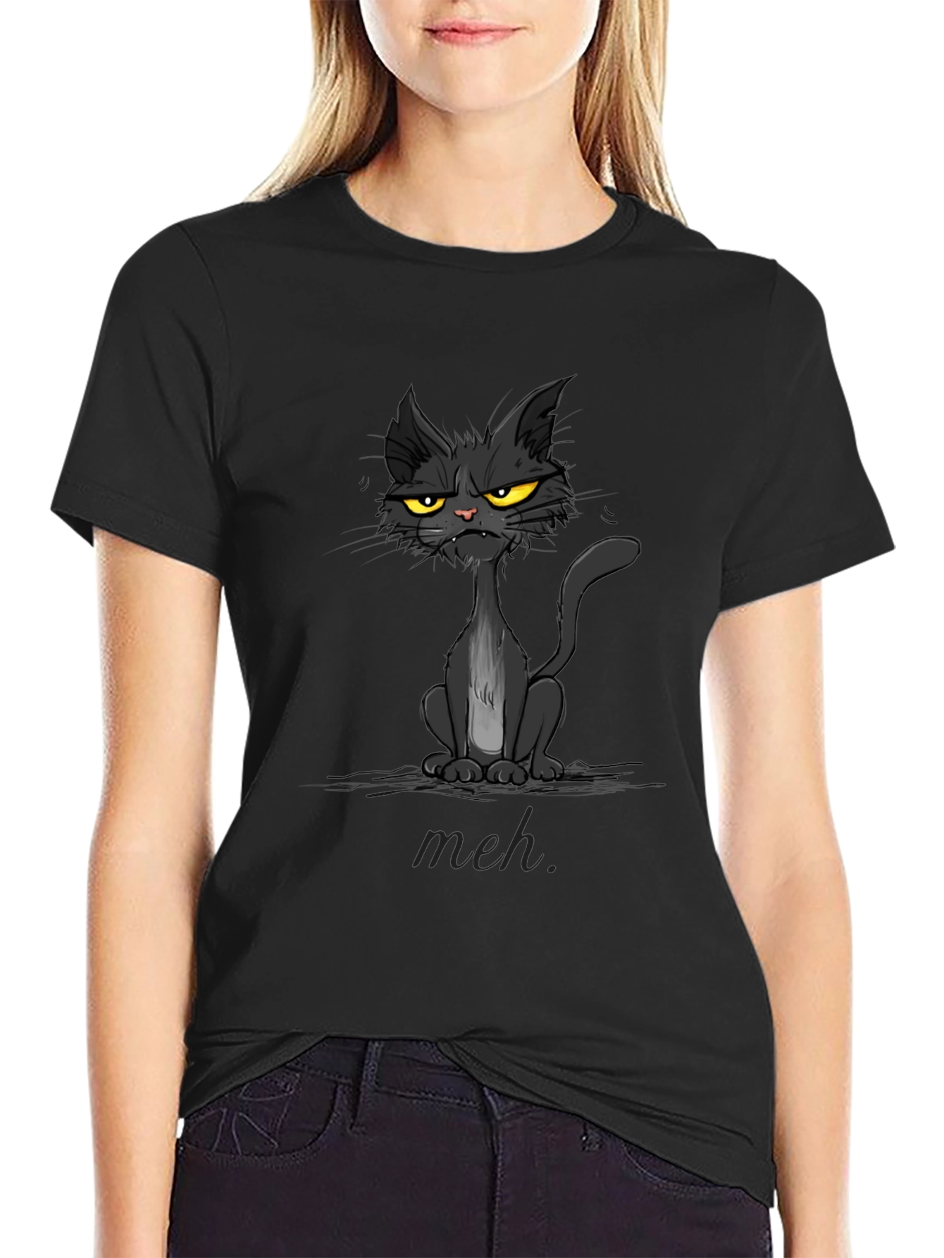 Grumpy Cat T-Shirt - Meh Attitude