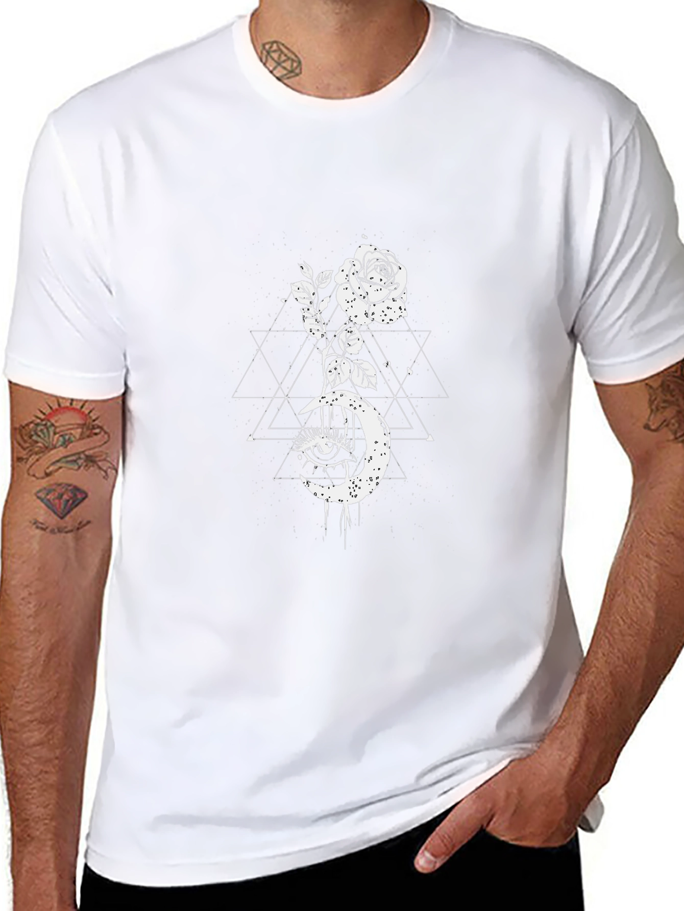 Mystic Rose Moon Graphic Tee