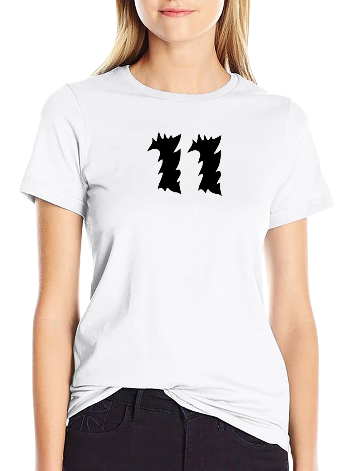 Edgy Graphic Tee - Abstract Number Print