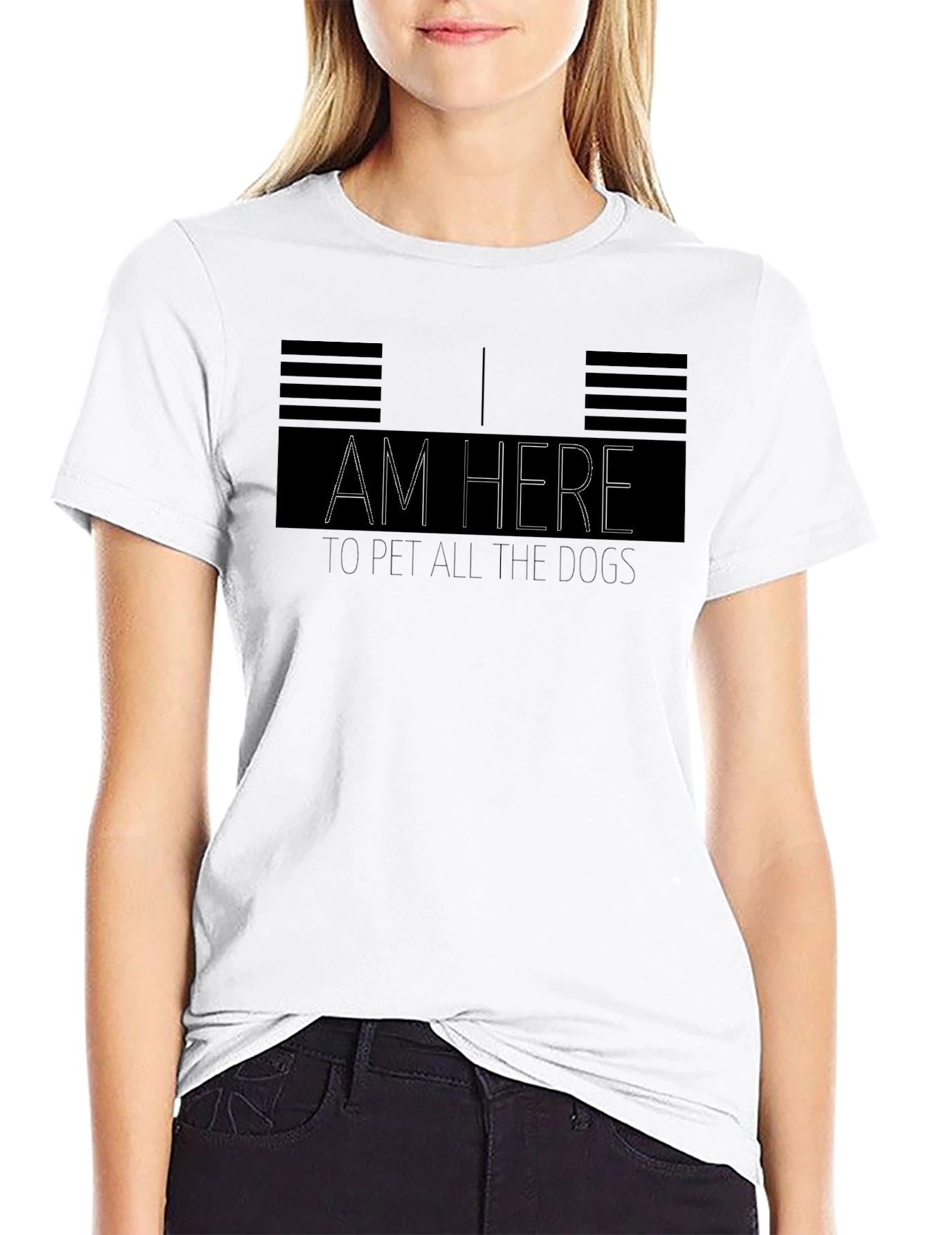 I Am Here to Pet All the Dogs T-Shirt
