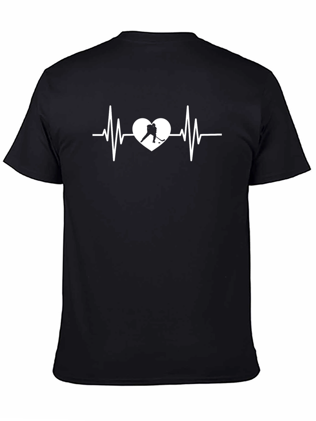 Hockey Heartbeat T-Shirt - Sporty Graphic Tee
