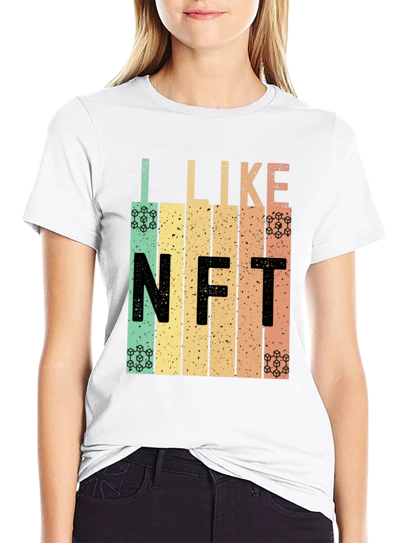 I Like NFT Retro Style Graphic T-Shirt