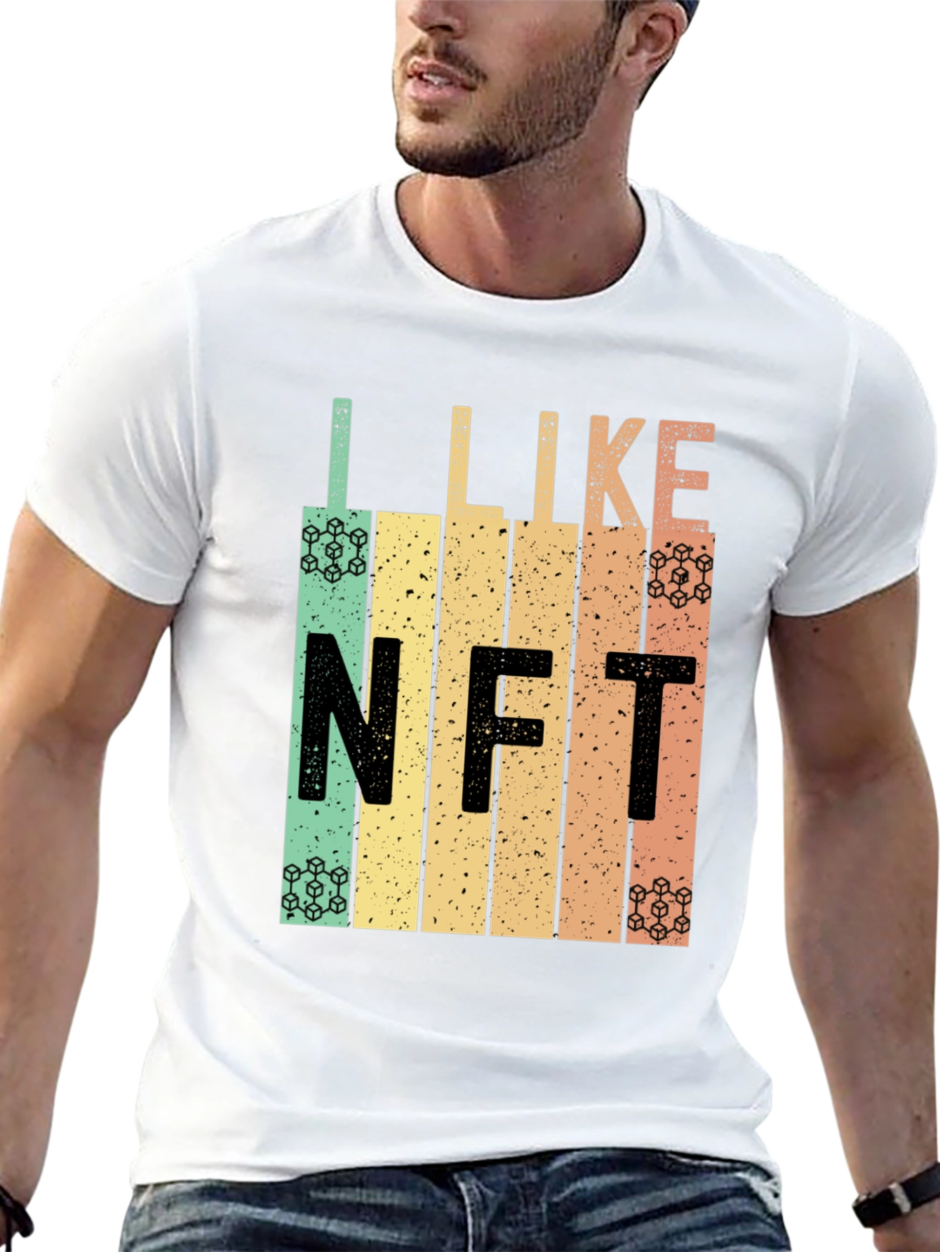 I Like NFT Retro Style Graphic T-Shirt