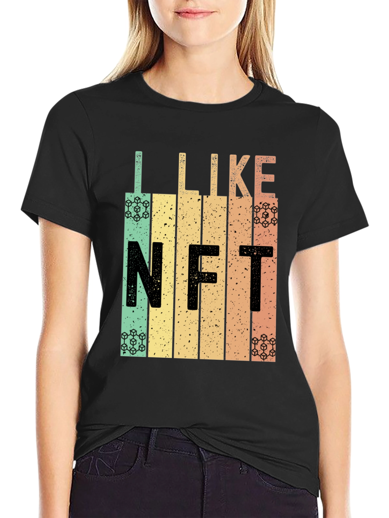 I Like NFT Retro Style Graphic T-Shirt