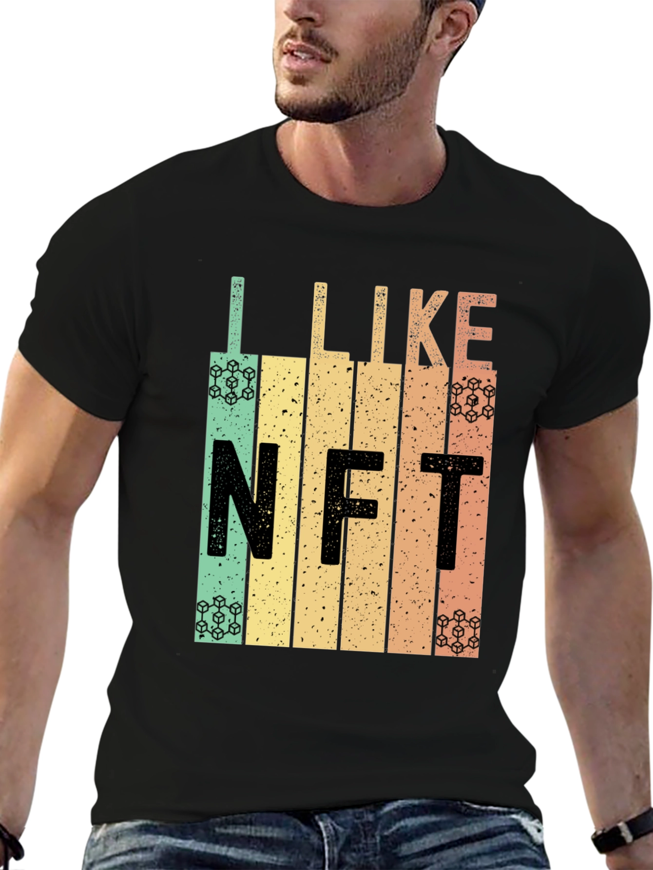 I Like NFT Retro Style Graphic T-Shirt