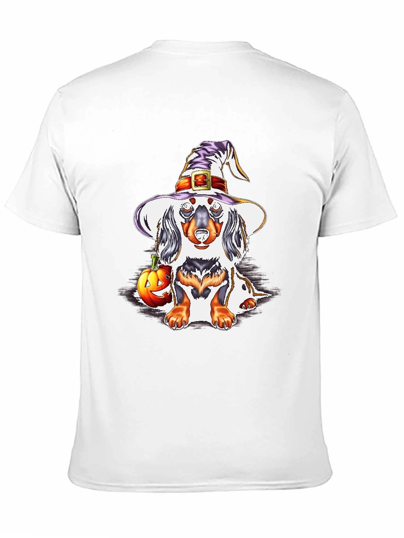 Halloween Dachshund Witch T-Shirt