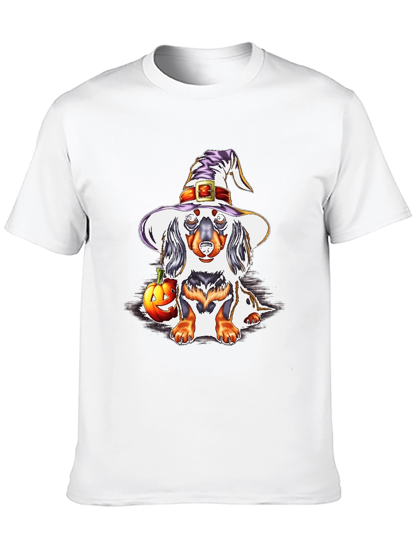 Halloween Dachshund Witch T-Shirt