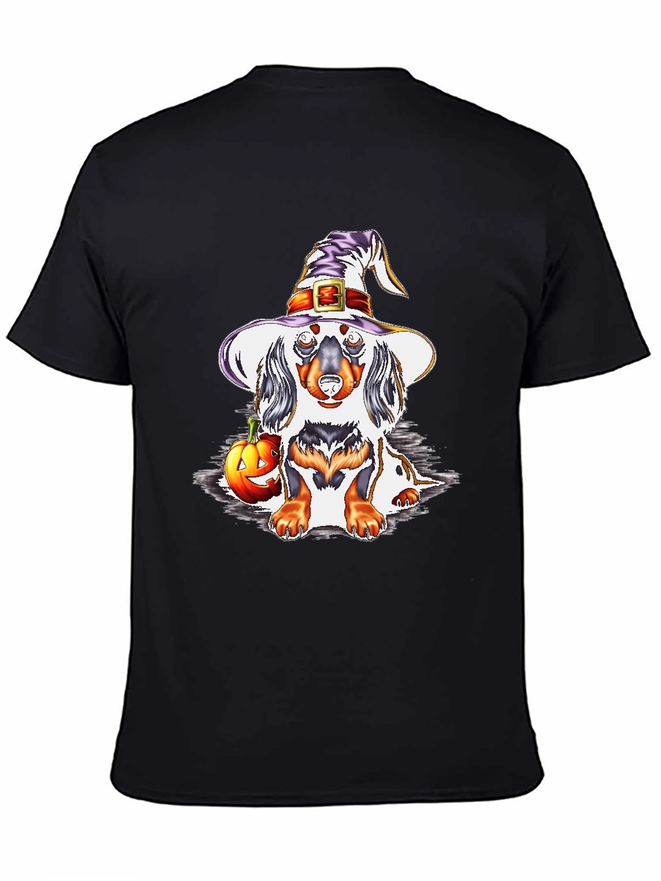 Halloween Dachshund Witch T-Shirt