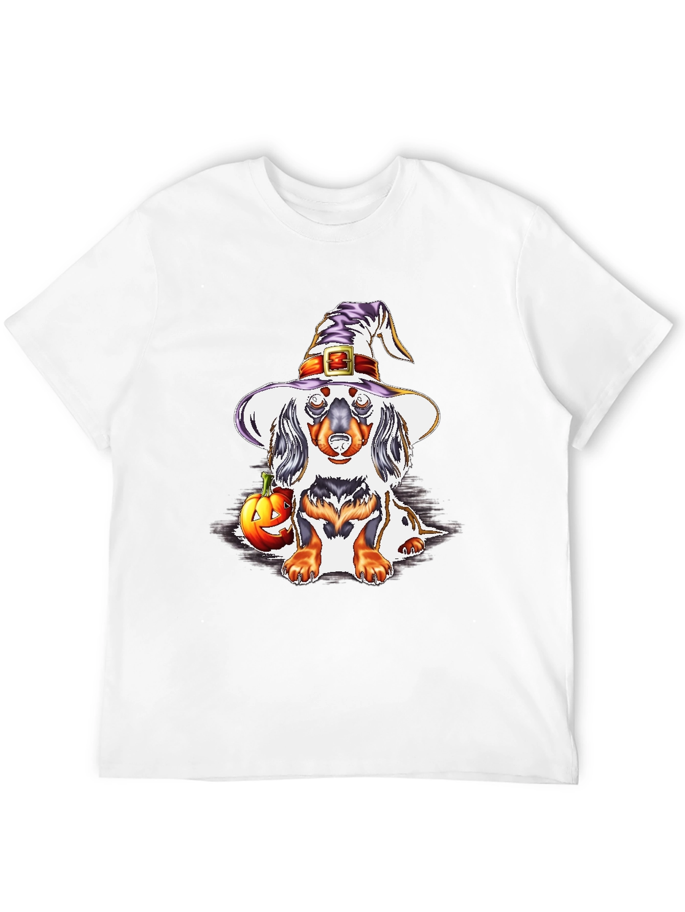Halloween Dachshund Witch T-Shirt