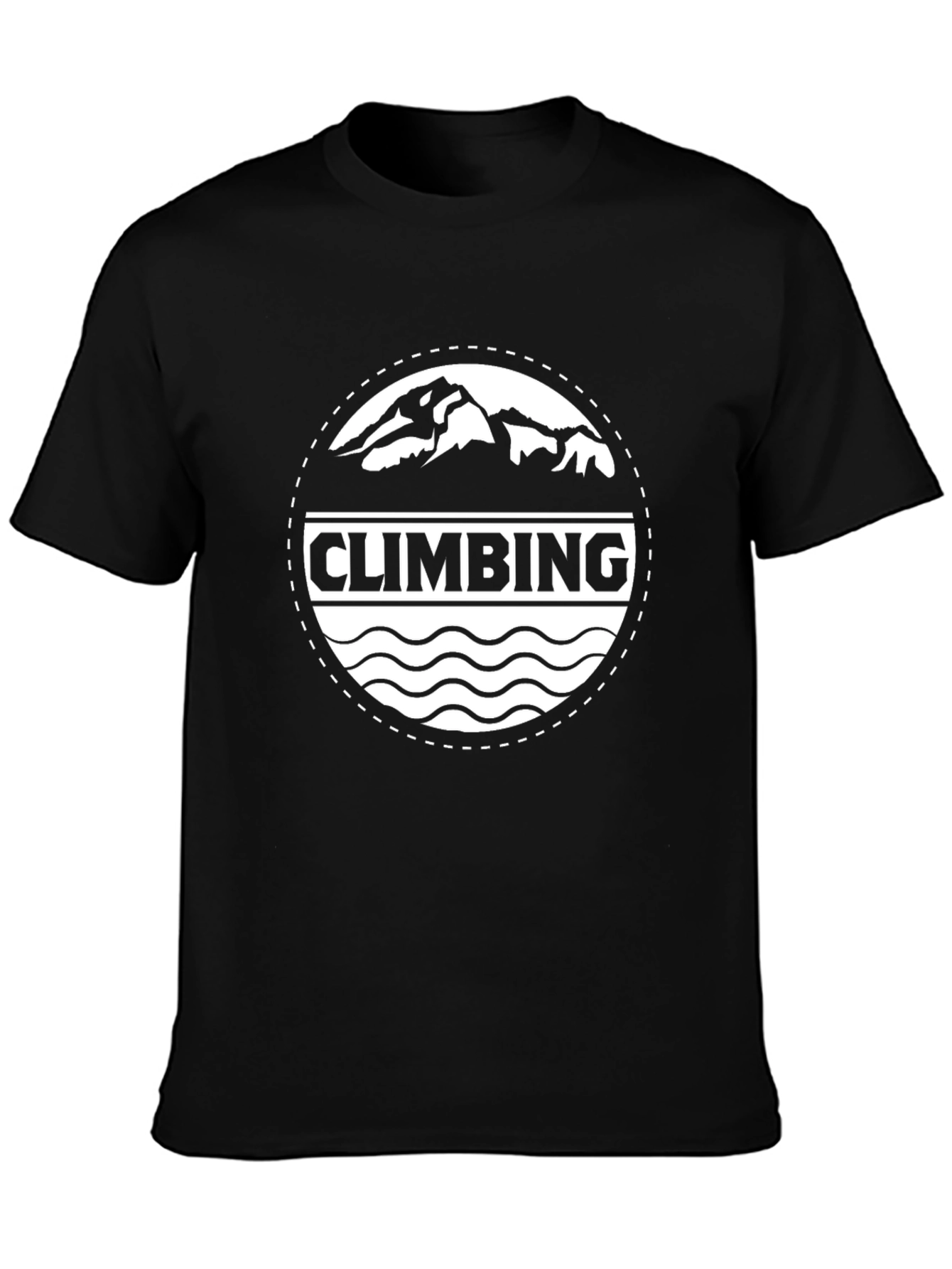 Climbing Mountain Black Tee