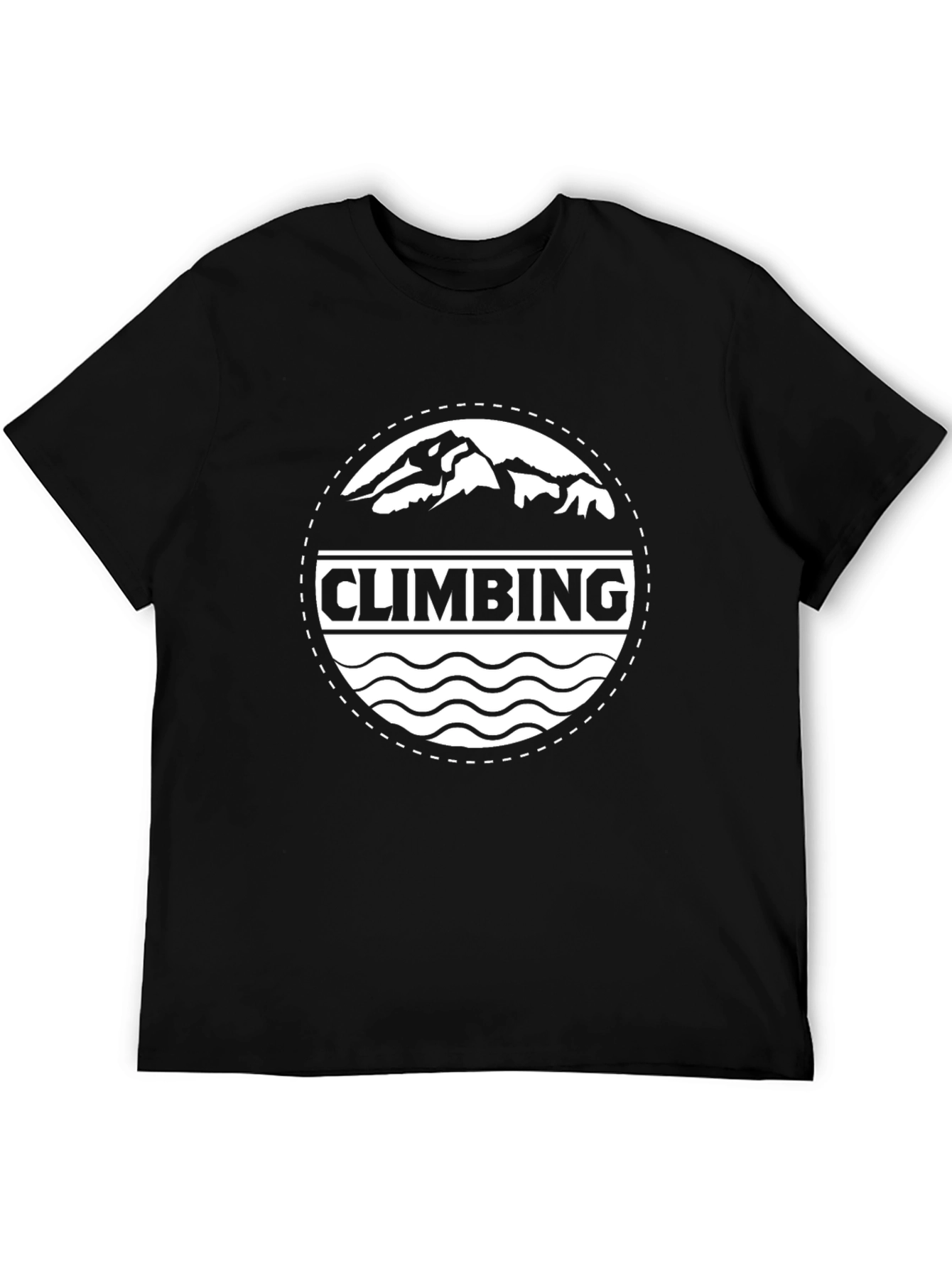 Climbing Mountain Black Tee