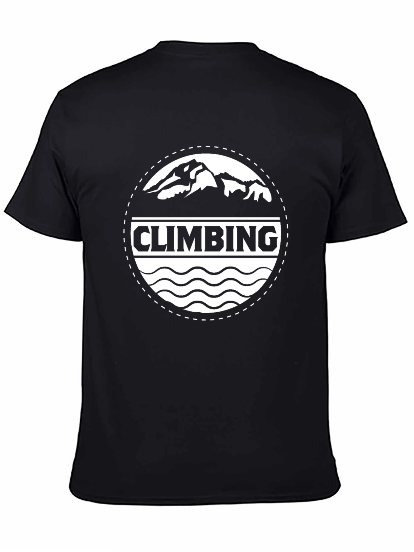 Climbing Mountain Black Tee