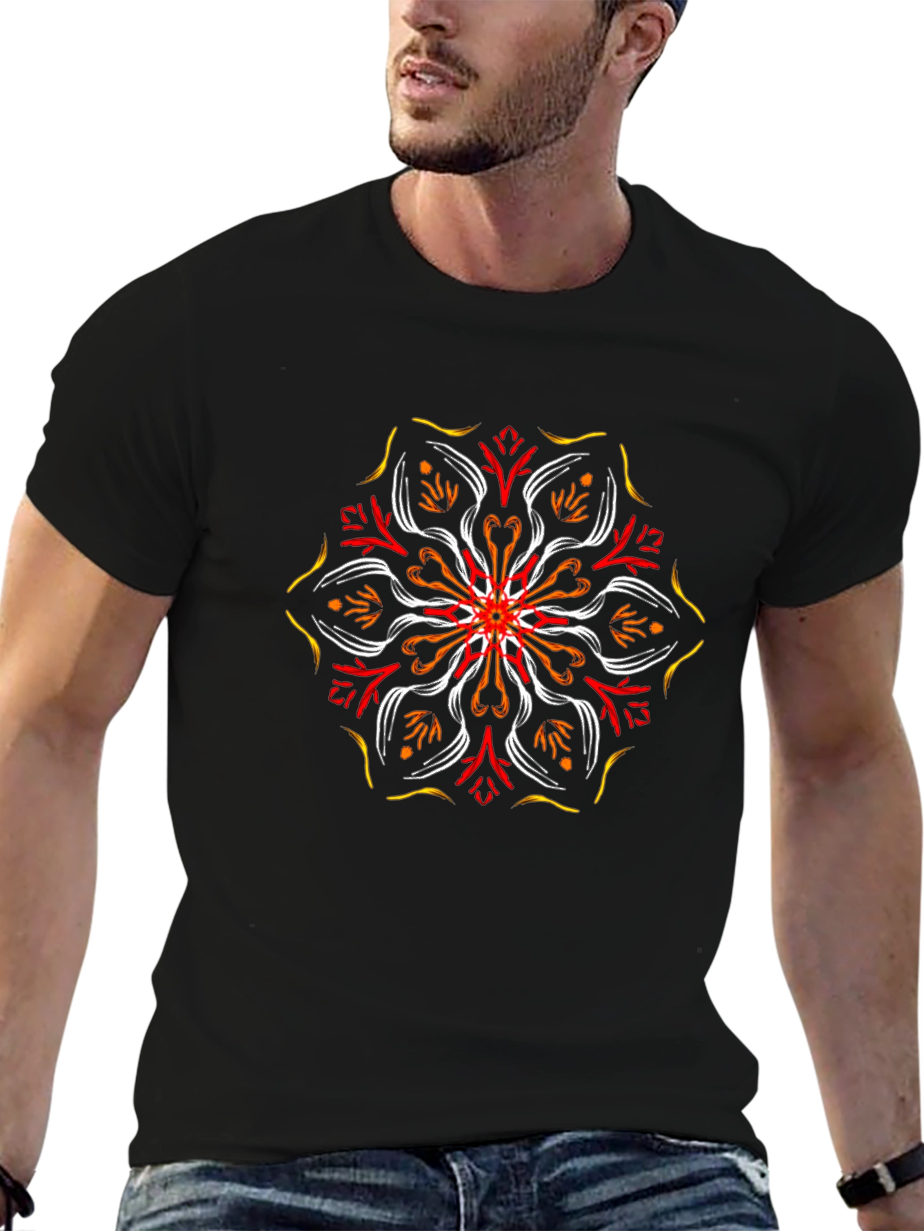 Geometric Mandala Graphic Tee