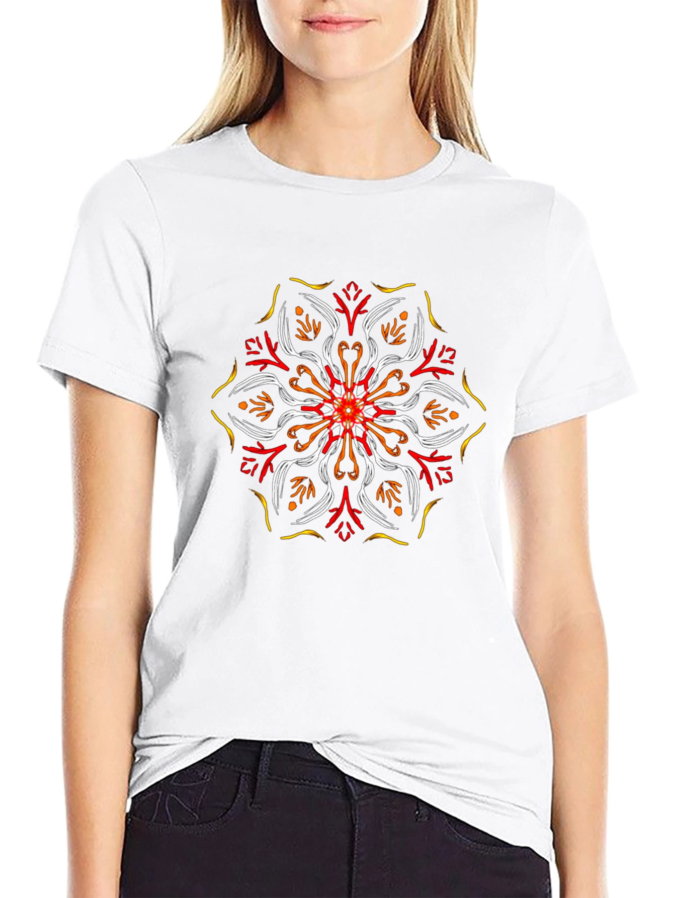 Geometric Mandala Graphic Tee