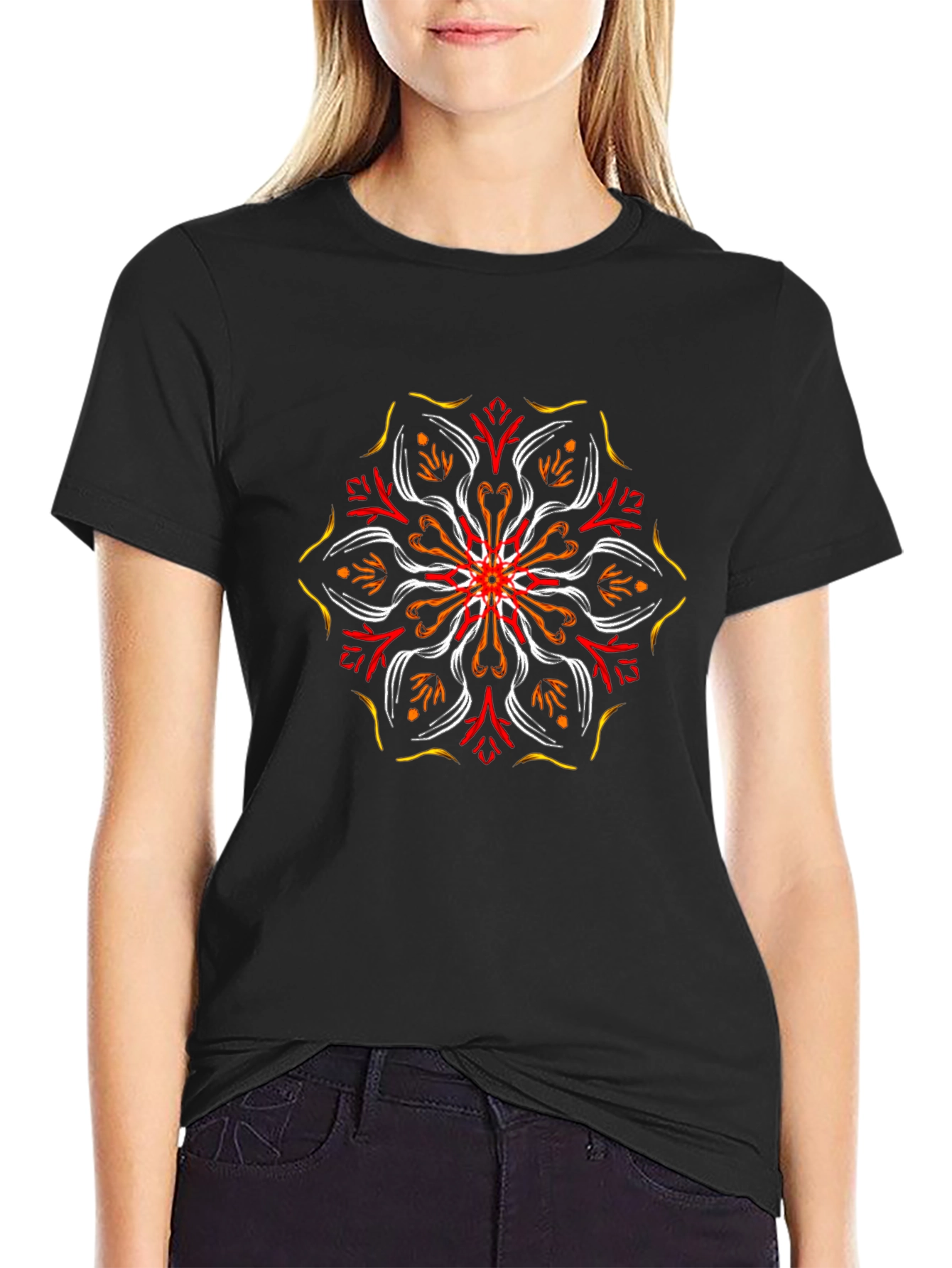 Geometric Mandala Graphic Tee