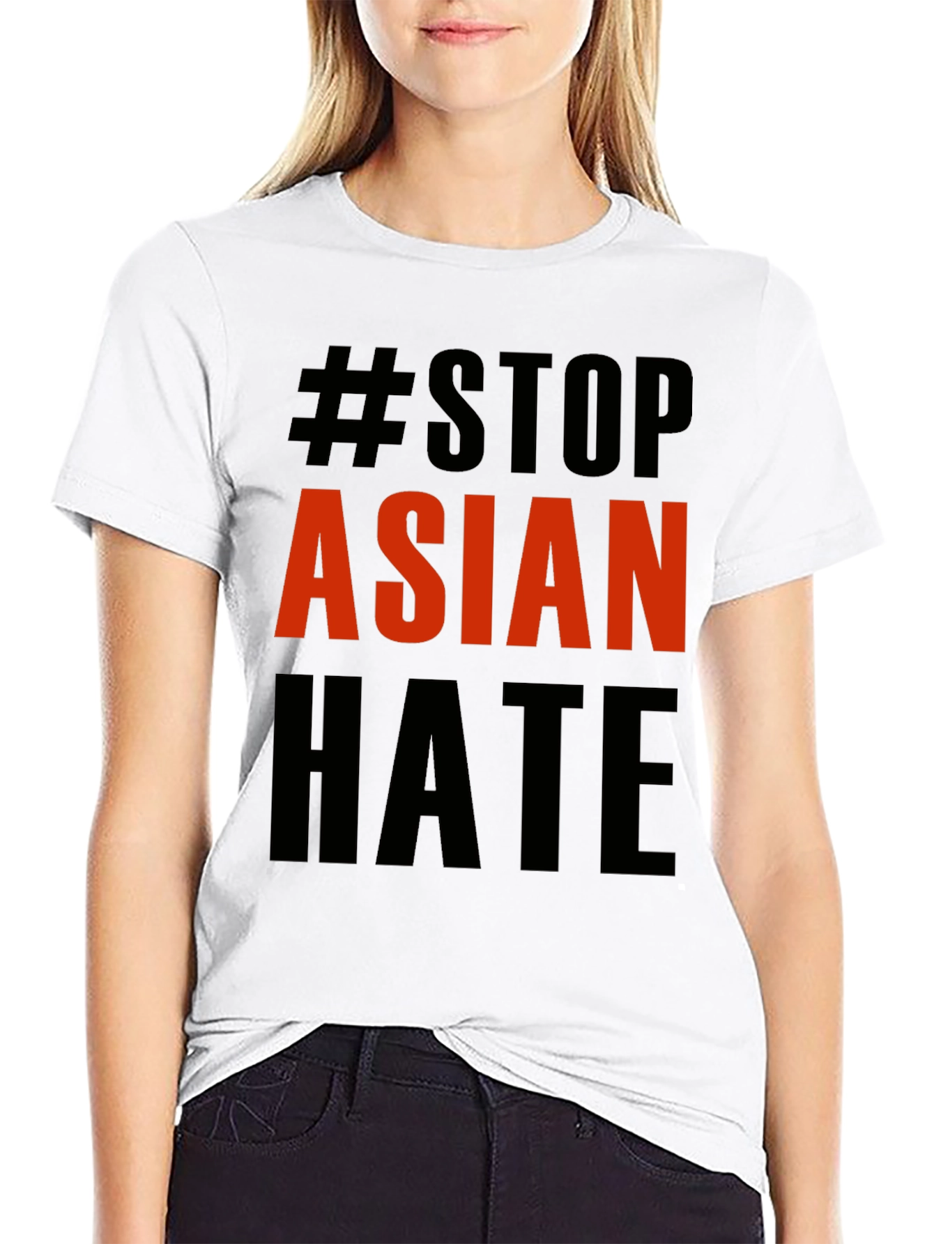 Stop Asian Hate T-Shirt - Black Activism Tee