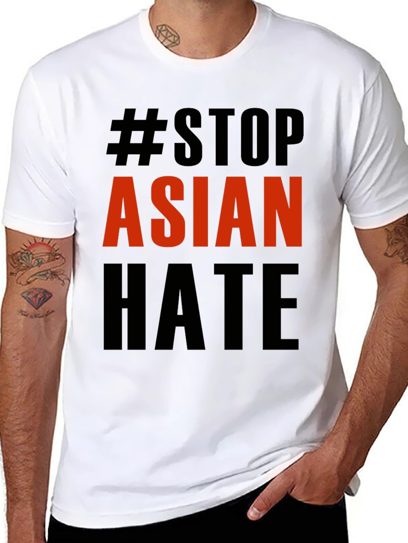 Stop Asian Hate T-Shirt - Black Activism Tee