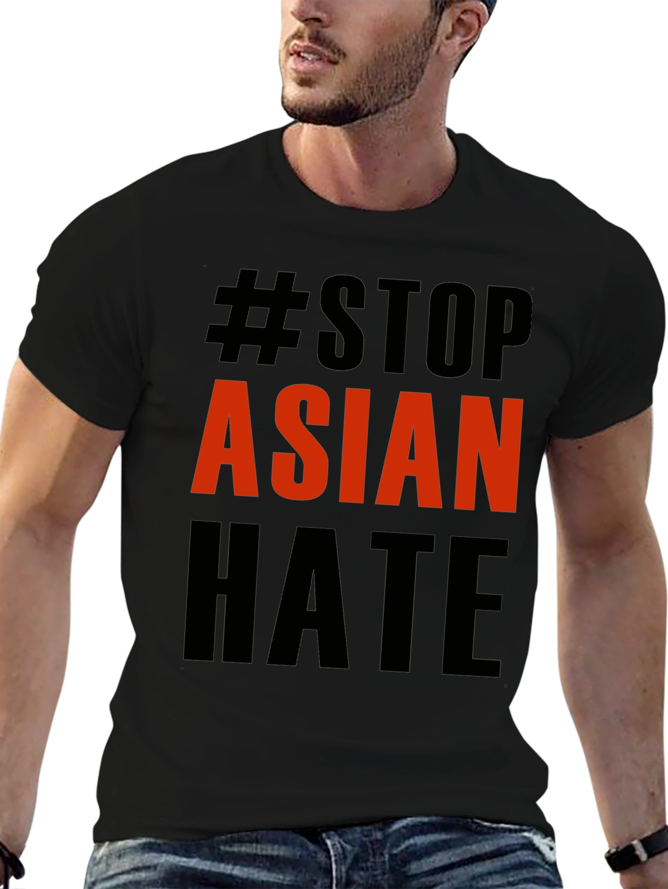 Stop Asian Hate T-Shirt - Black Activism Tee