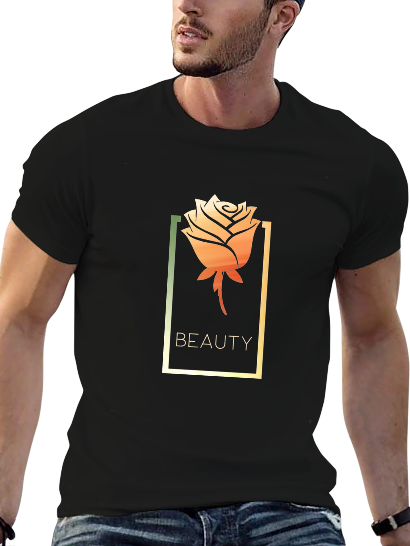 Black Beauty Rose Graphic Tee