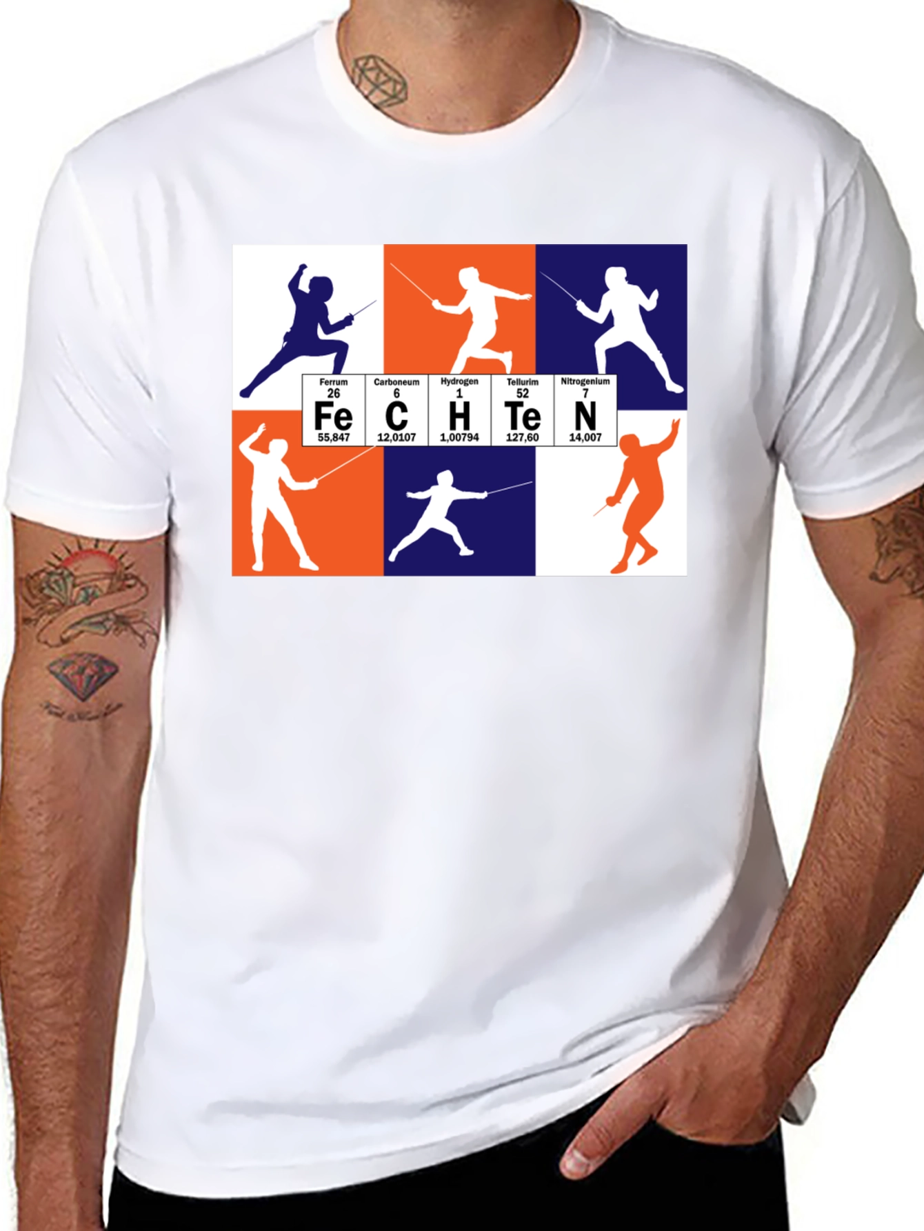 Fencing Periodic Table T-Shirt