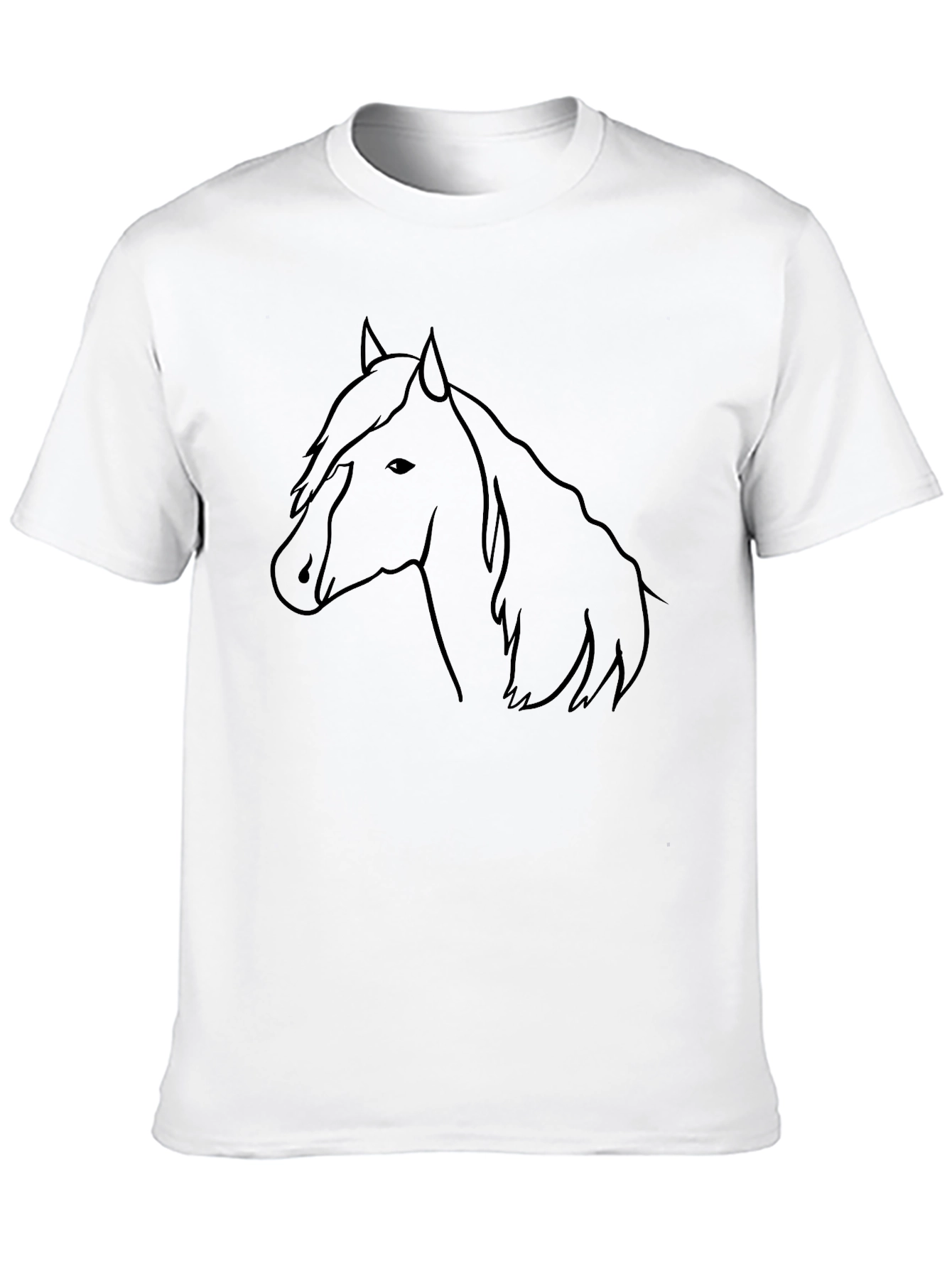 Horse Graphic Tee - Mens Black T-Shirt