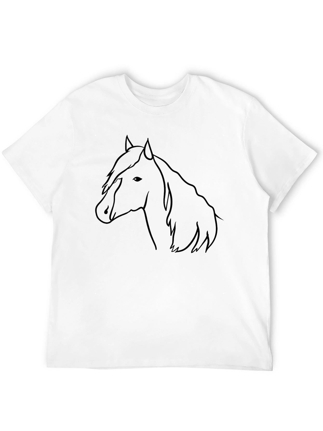 Horse Graphic Tee - Mens Black T-Shirt