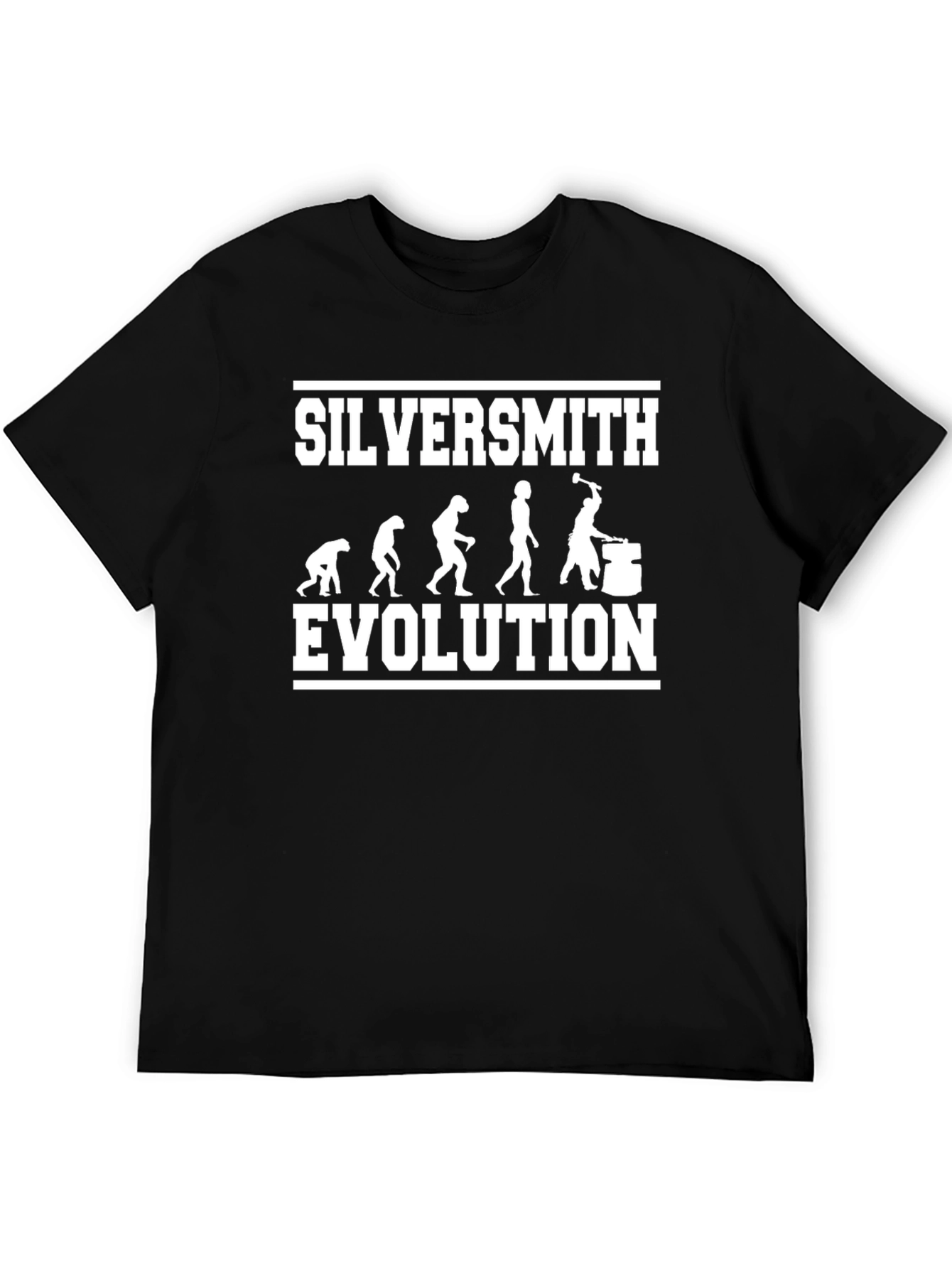 Silversmith Evolution T-Shirt - Funny Blacksmith Tee