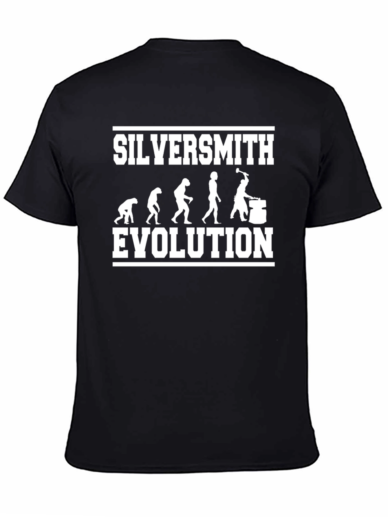 Silversmith Evolution T-Shirt - Funny Blacksmith Tee