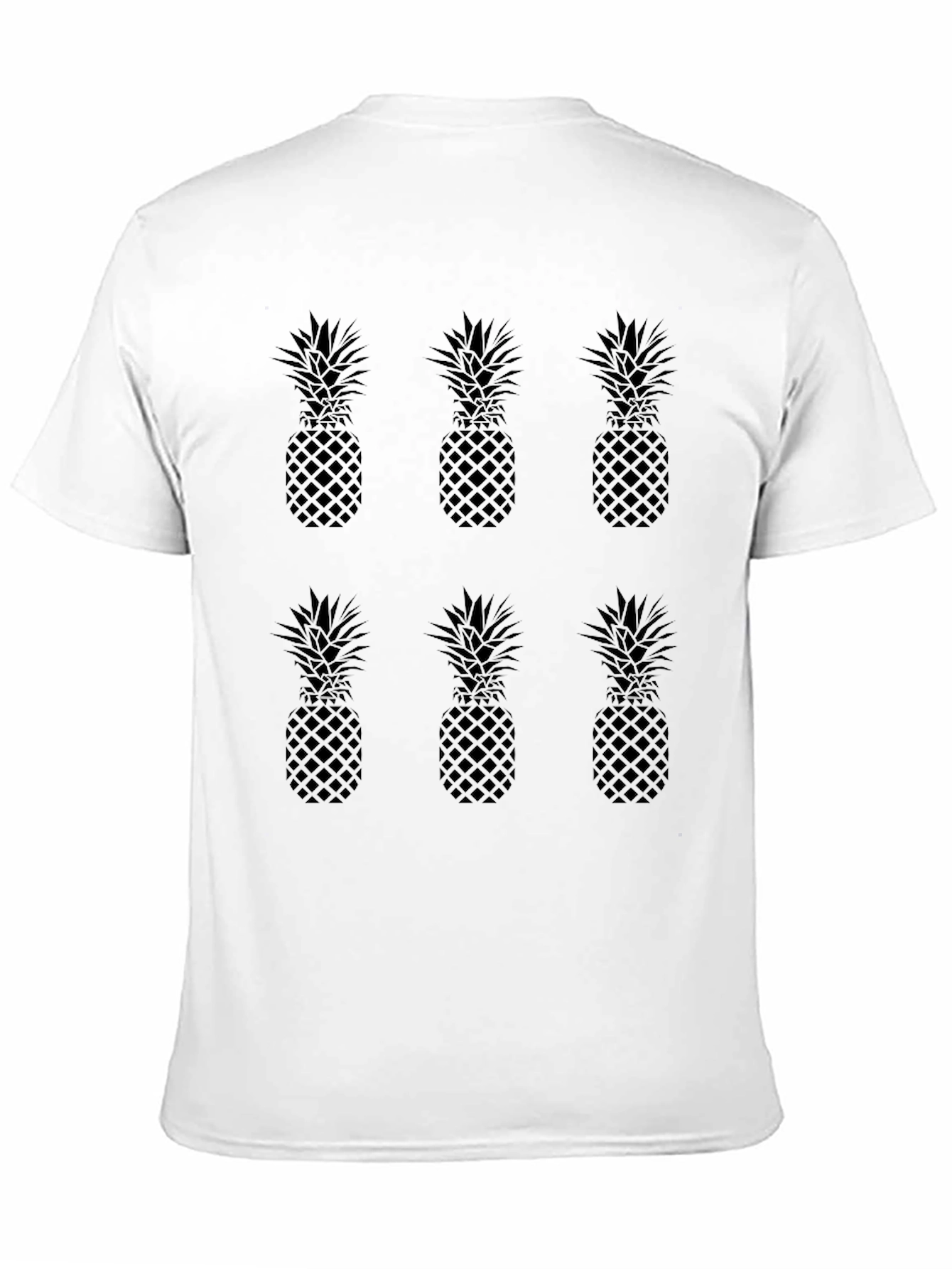 Pineapple Pattern Crewneck T-Shirt