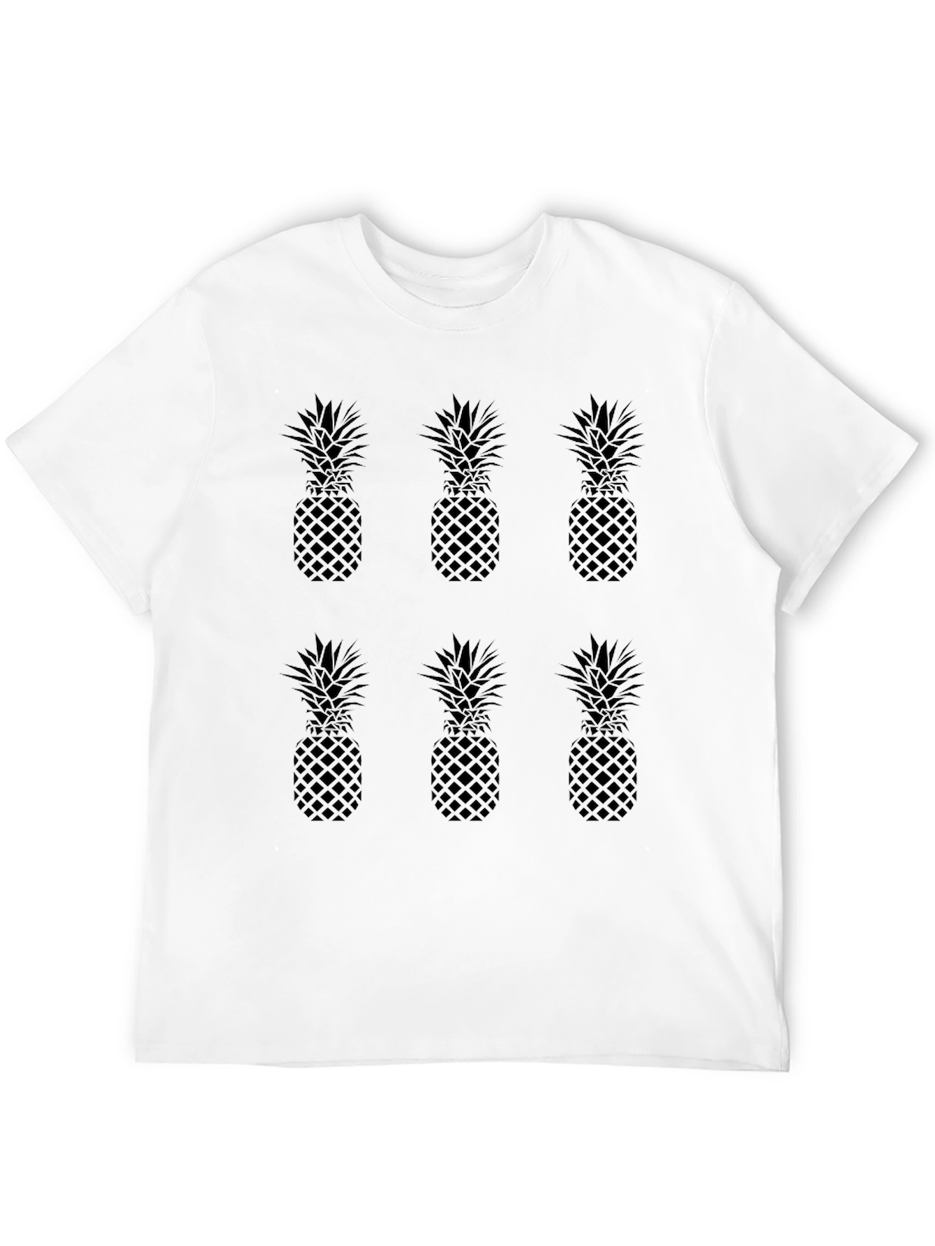 Pineapple Pattern Crewneck T-Shirt