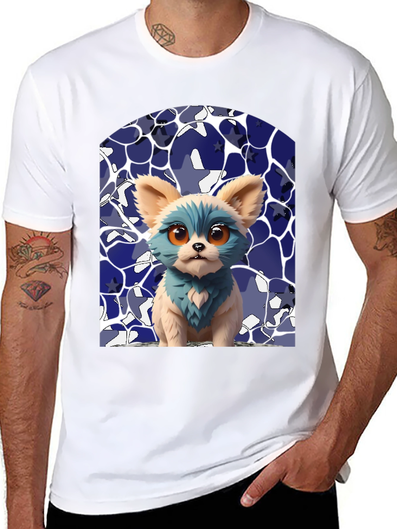 Cute Puppy Graphic Tee - Stylish Black T-Shirt