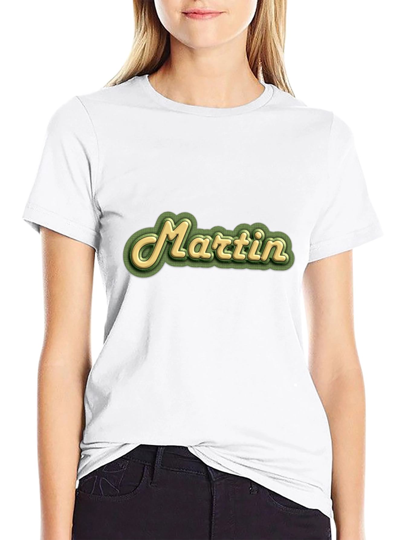 Martin Retro Style Black T-Shirt