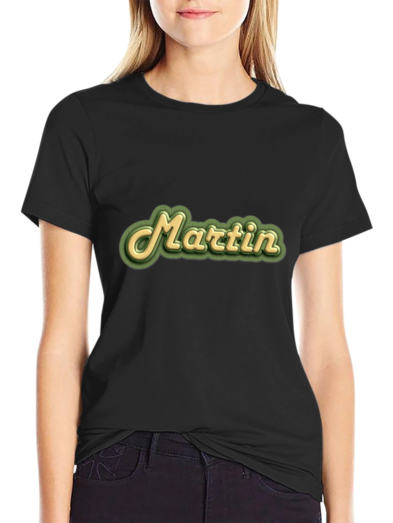 Martin Retro Style Black T-Shirt