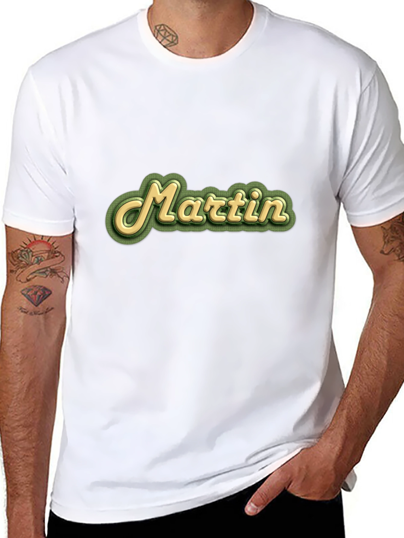 Martin Retro Style Black T-Shirt
