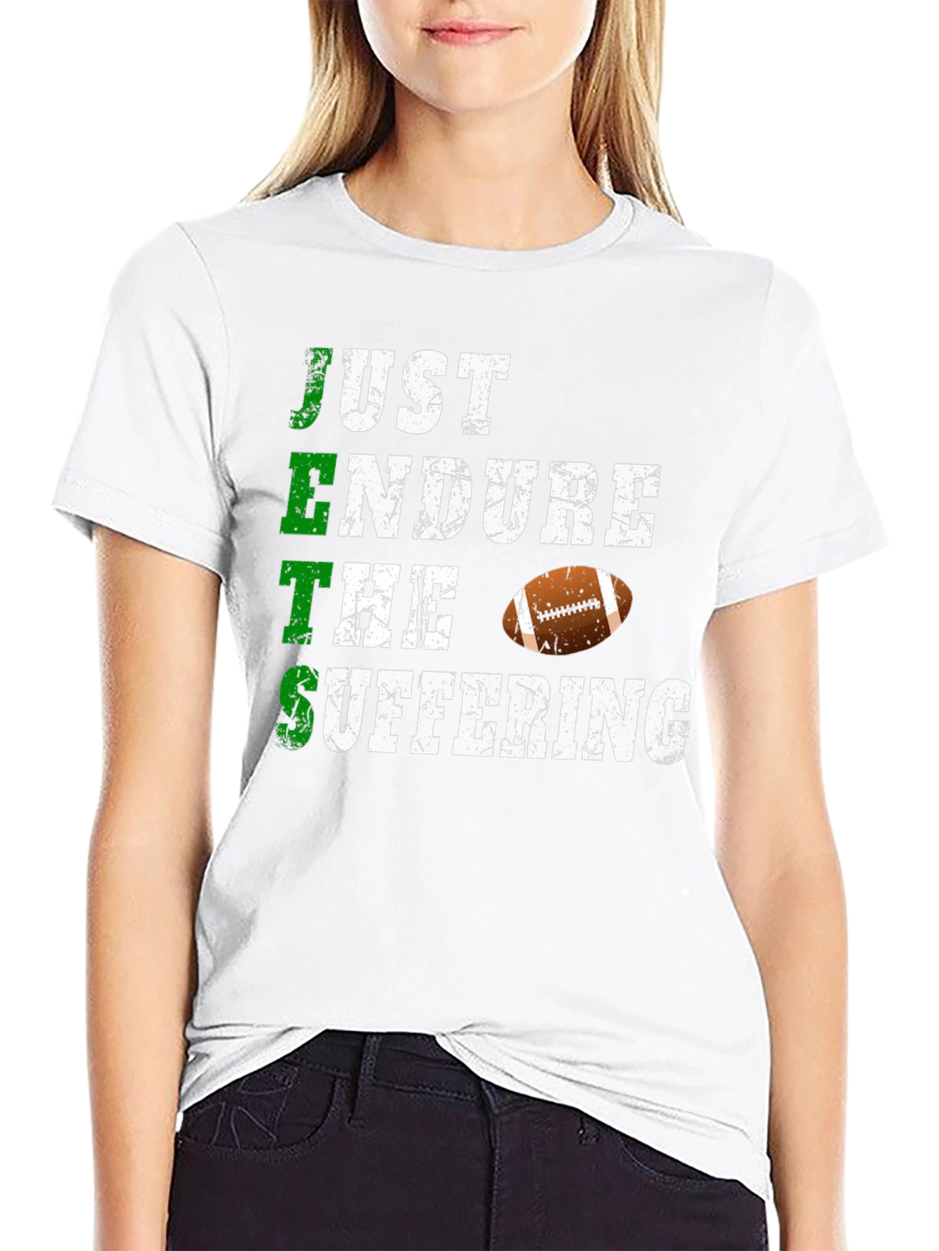 Just Endure The Suffering Football T-Shirt