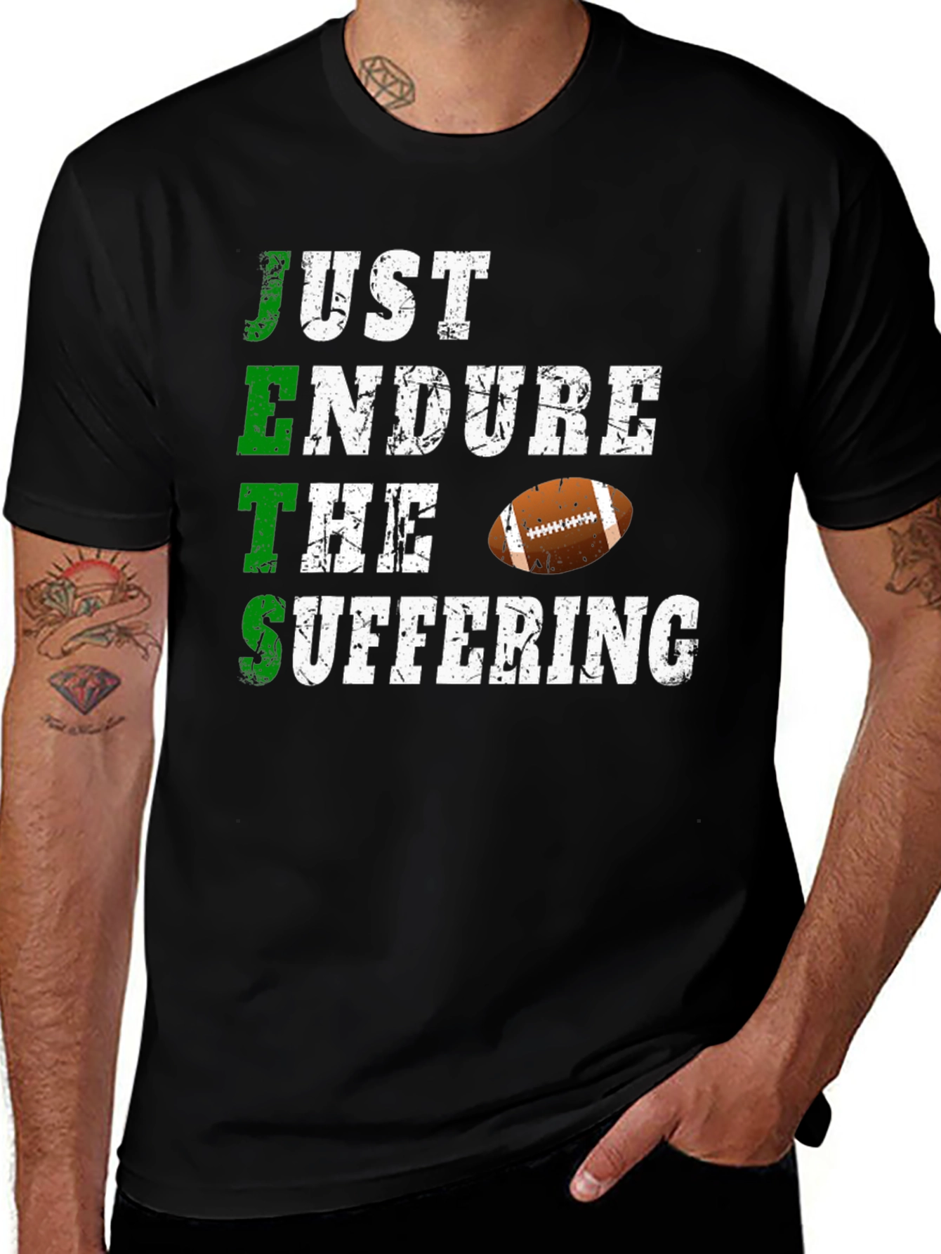 Just Endure The Suffering Football T-Shirt
