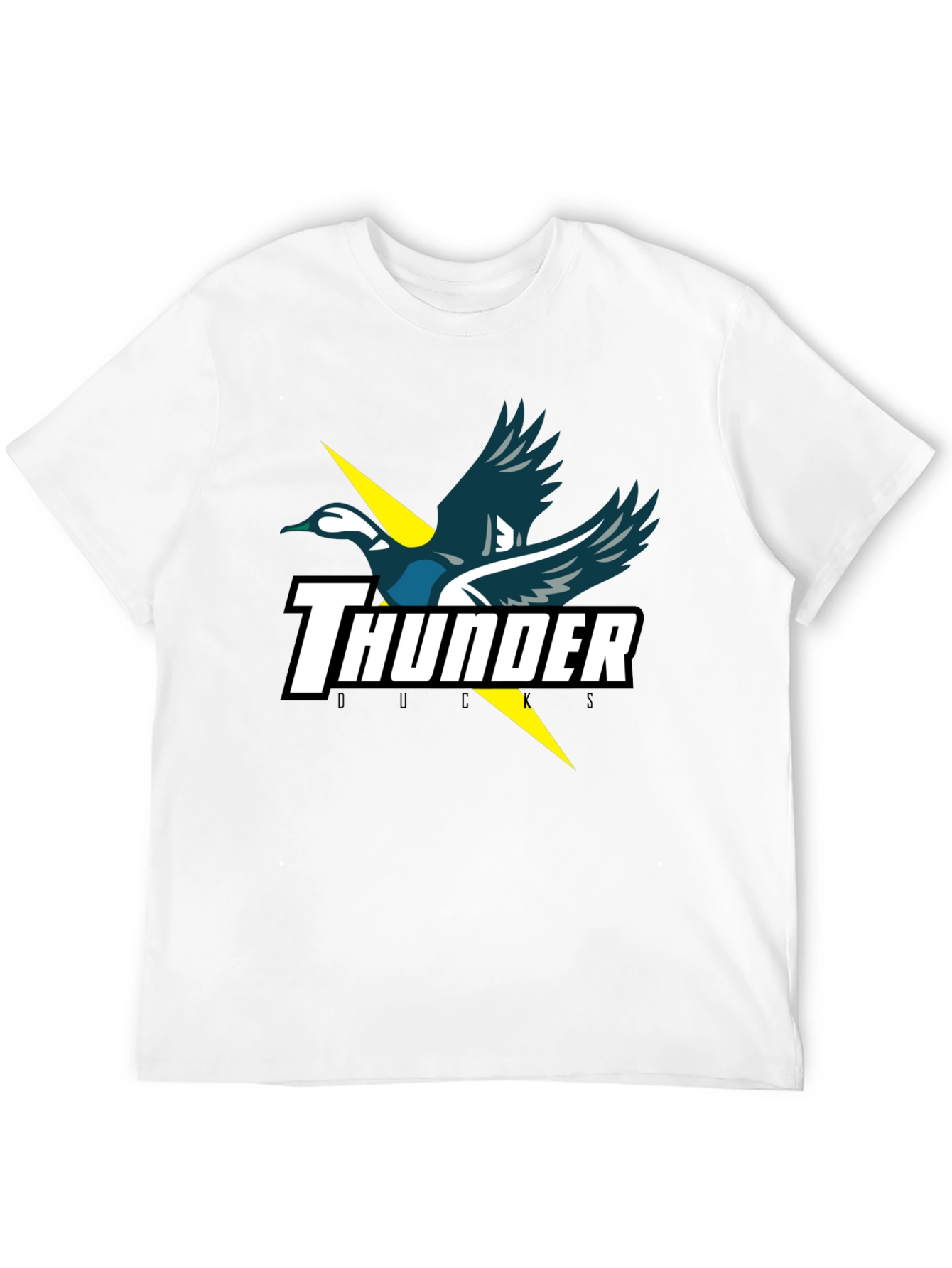 Thunder Ducks Graphic Tee - Black Cotton T-Shirt