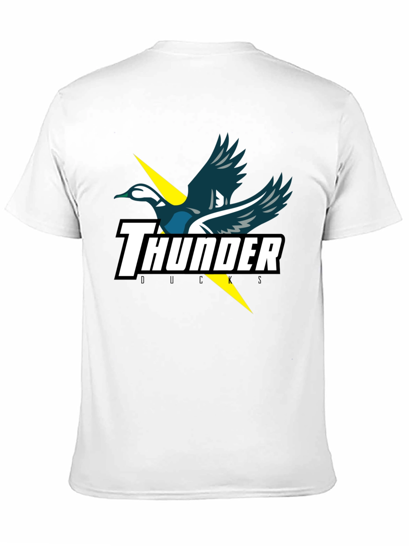Thunder Ducks Graphic Tee - Black Cotton T-Shirt