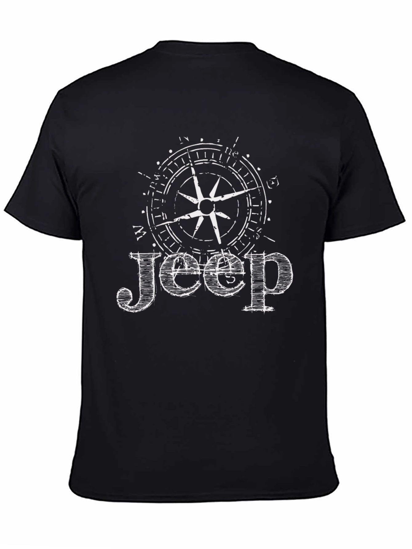 Jeep Compass Graphic Black T-Shirt