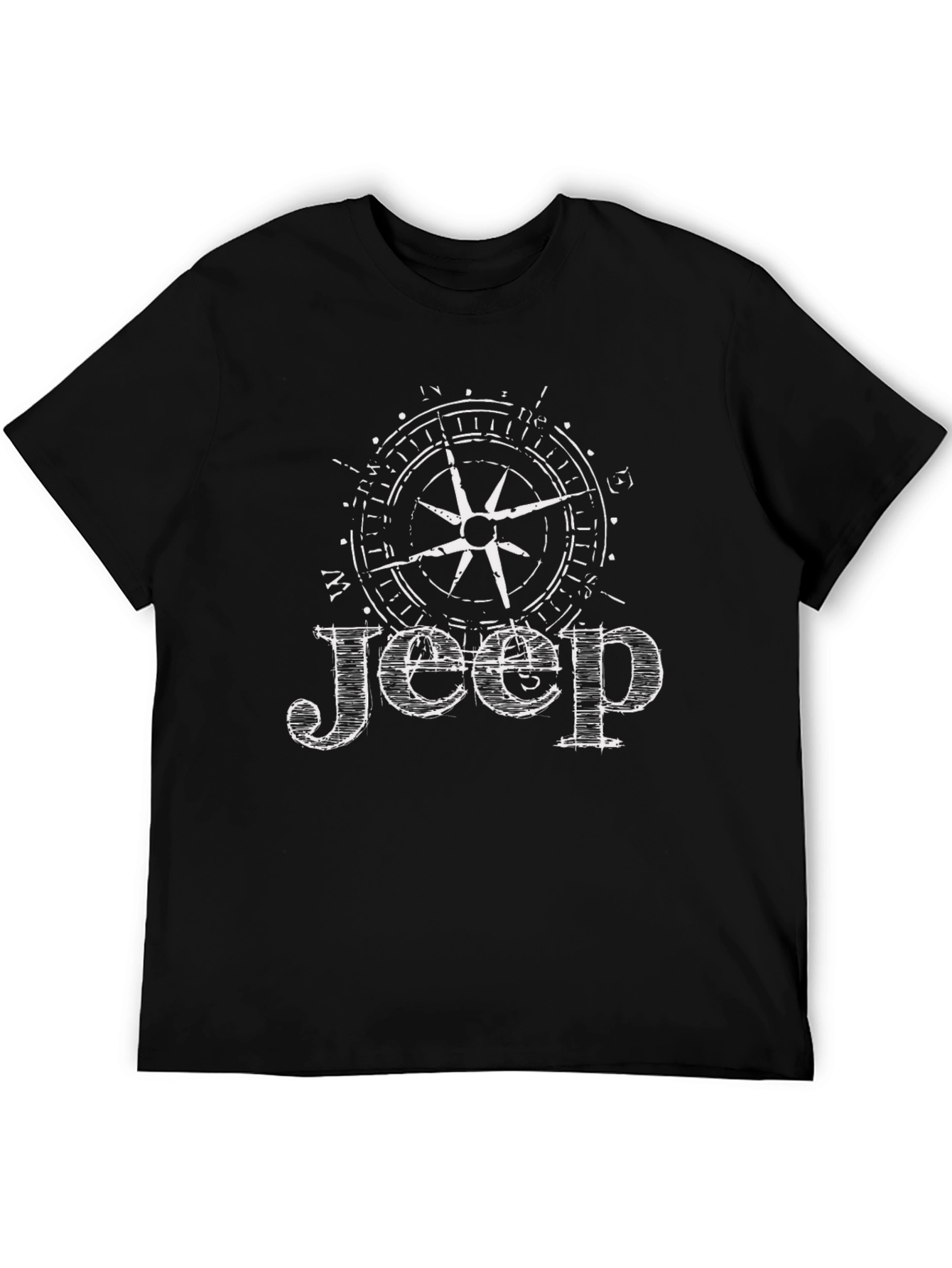 Jeep Compass Graphic Black T-Shirt