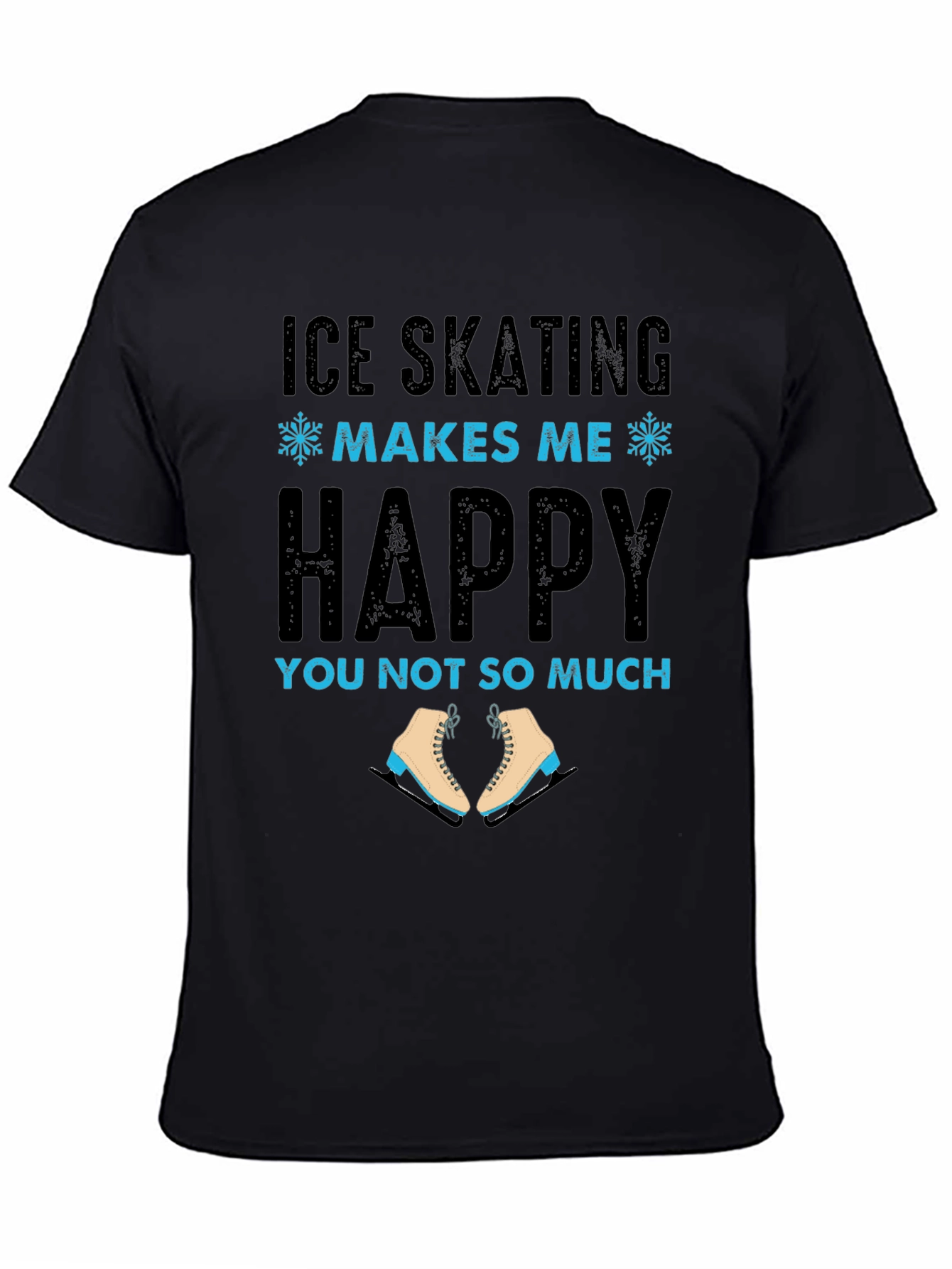 Ice Skating Makes Me Happy Tee