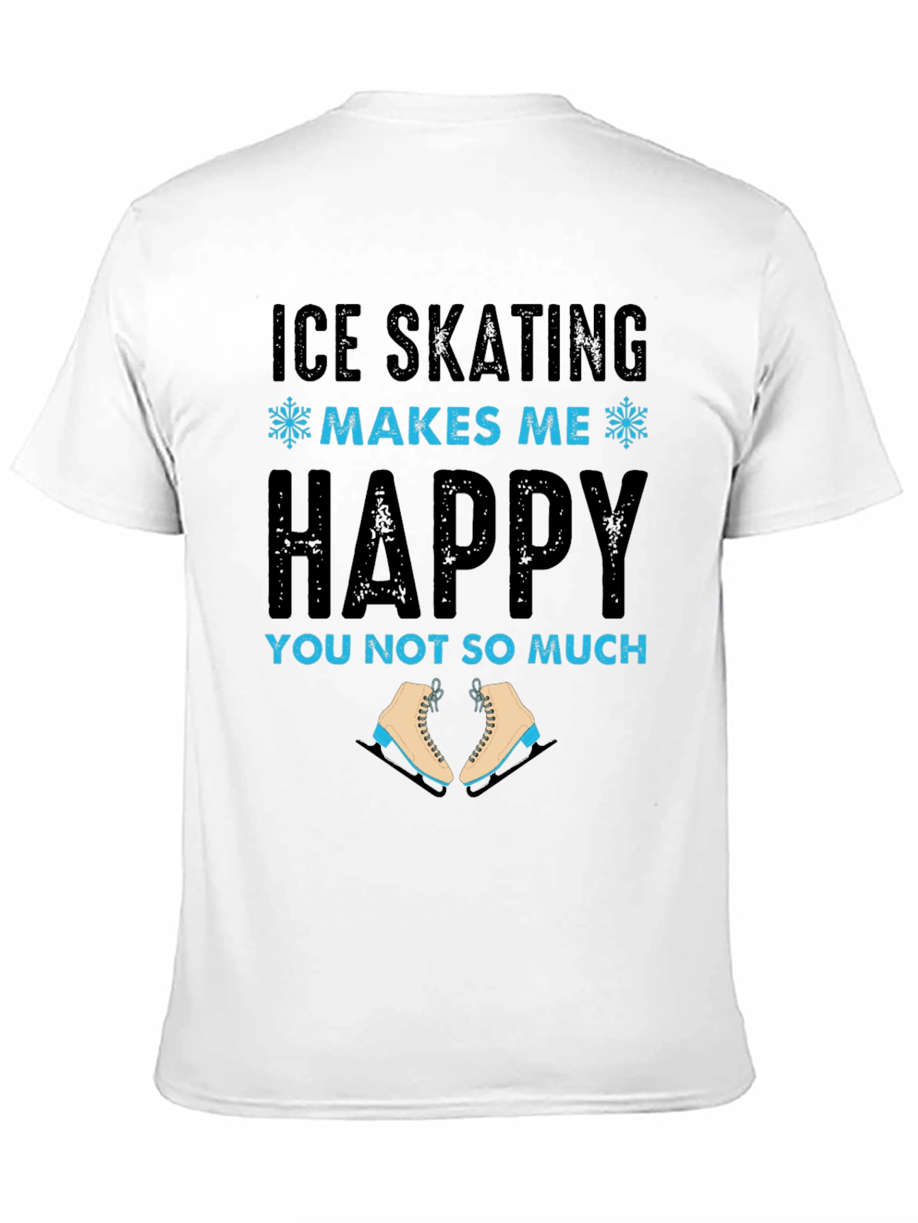Ice Skating Makes Me Happy Tee