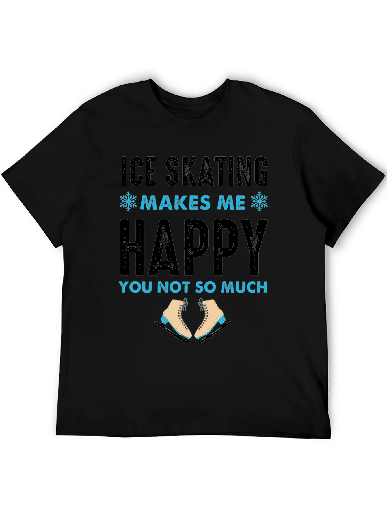 Ice Skating Makes Me Happy Tee